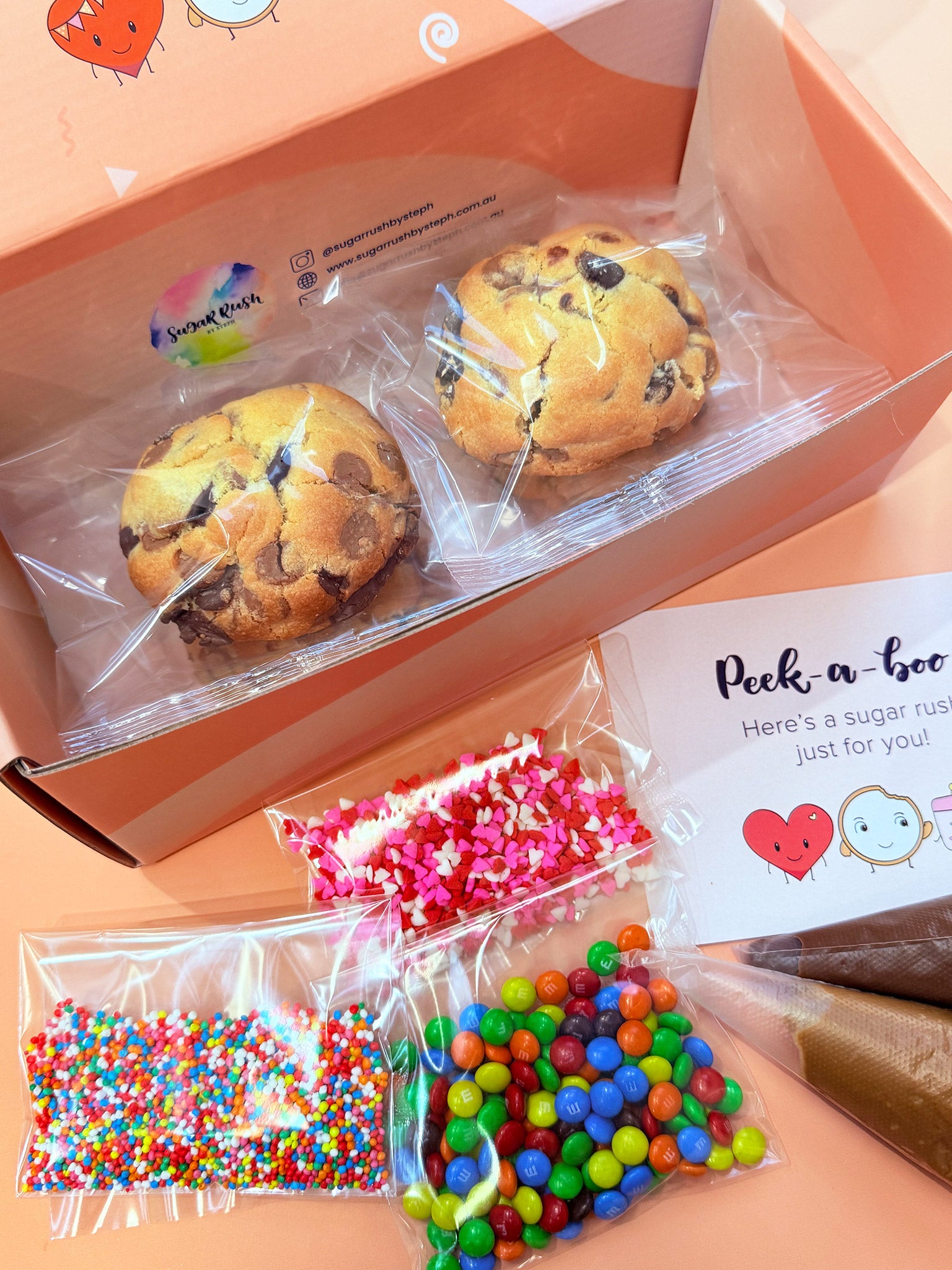 Load Your Own Chunky Cookies | Best Chocolate Chip Cookie Box DIY Kit - Sugar Rush by Steph Melbourne Australia, 