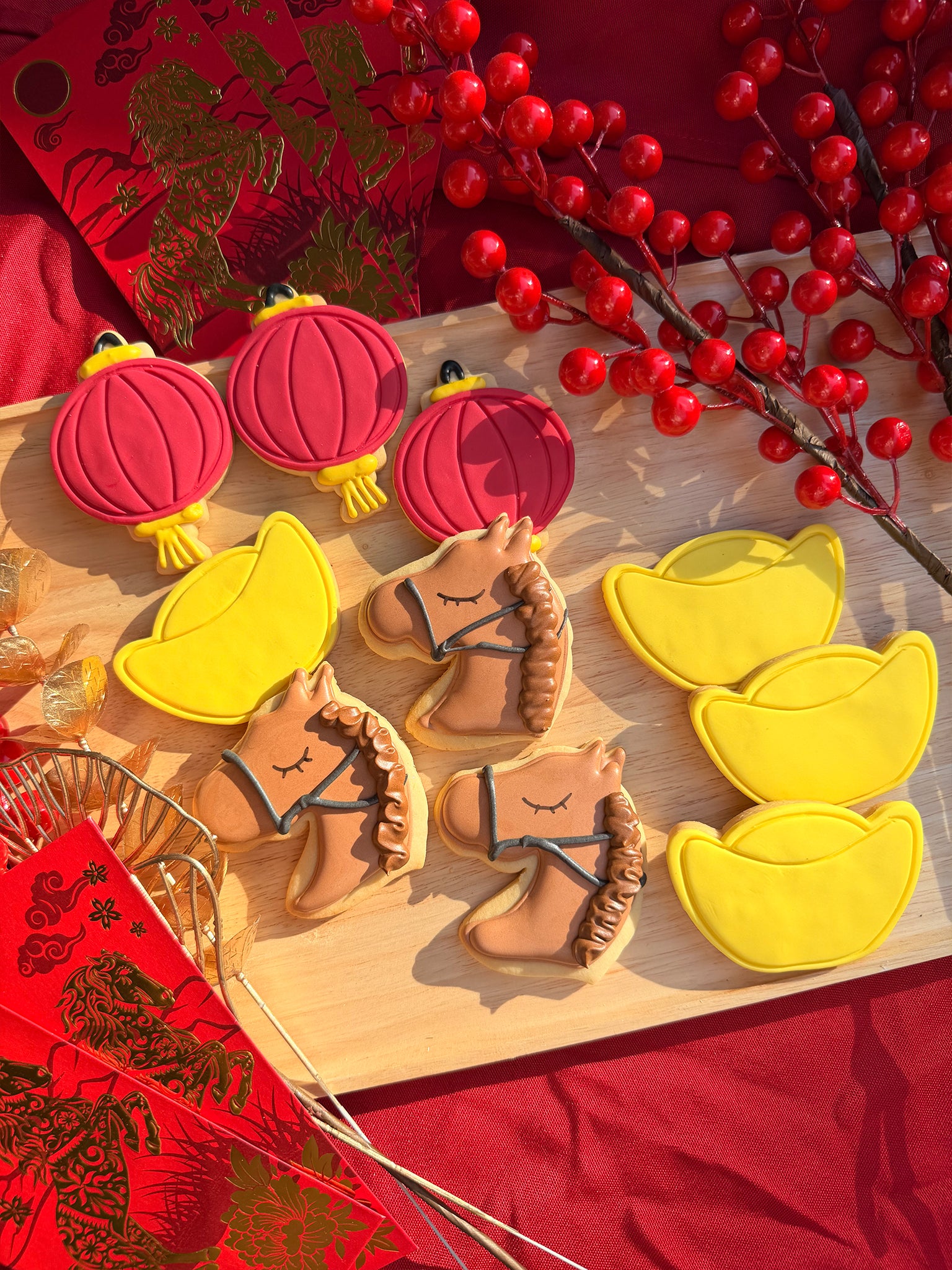 Year of the Horse Cookies | 2026 Lunar New Year Biscuits For Events - Sugar Rush by Steph Cookie Box Delivery Australia