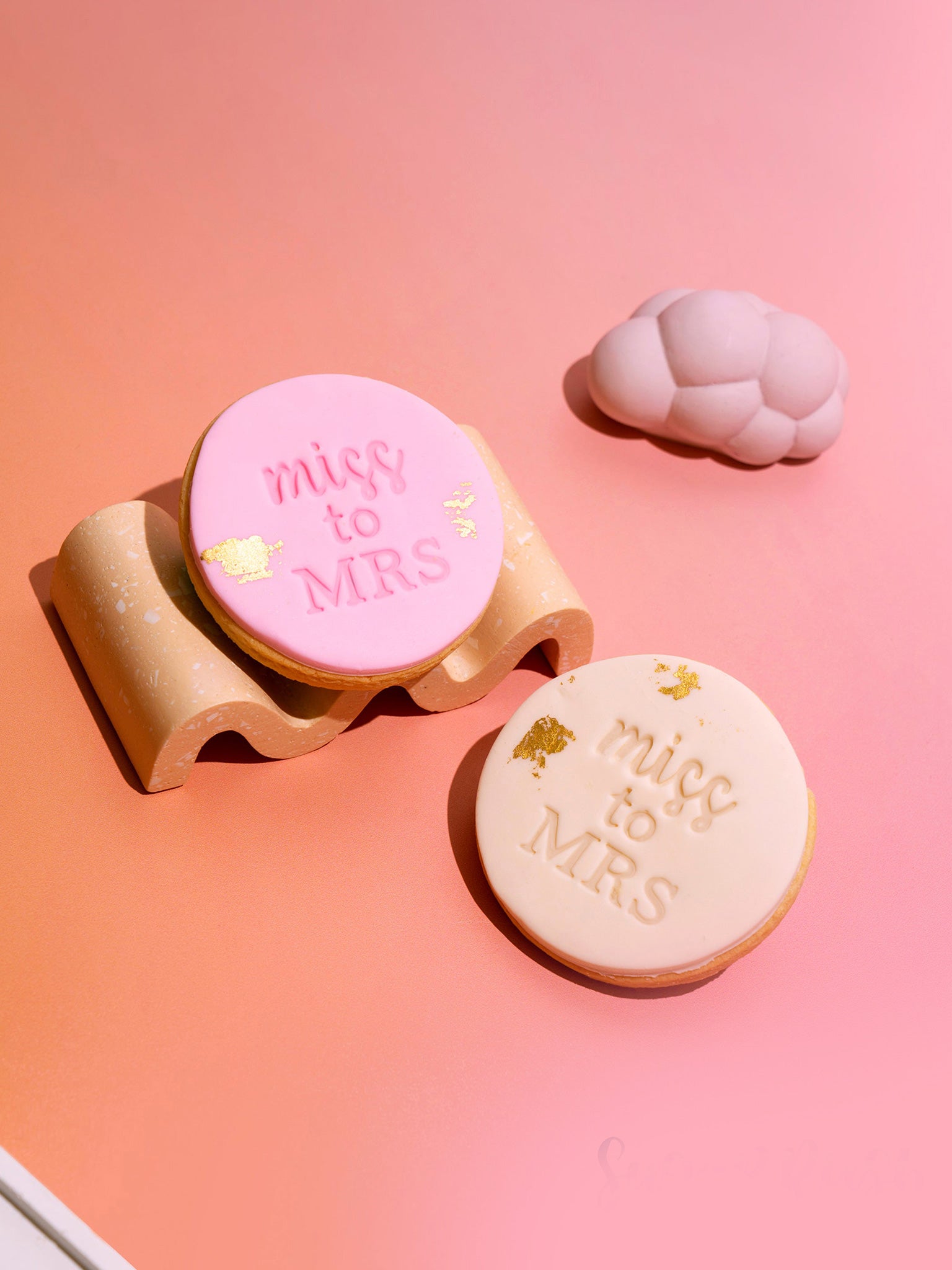 Miss To Mrs Cookies | Custom Wedding Favours For Bridal Parties - Sugar Rush by Steph Personalised Marriage Cookie Box Delivery Online