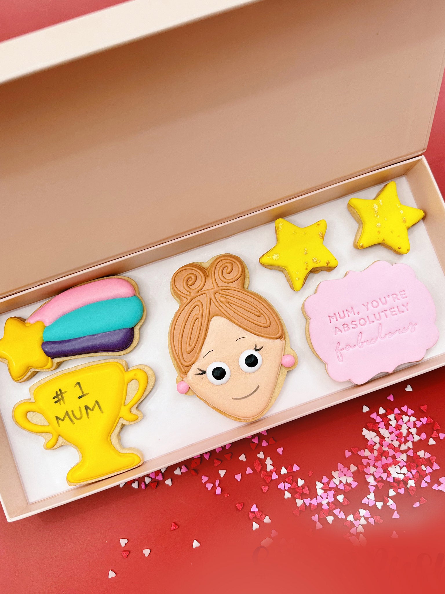 Number One Mum | Personalised Mother's Day Cookie Box Delivery Australia - Sugar Rush by Steph