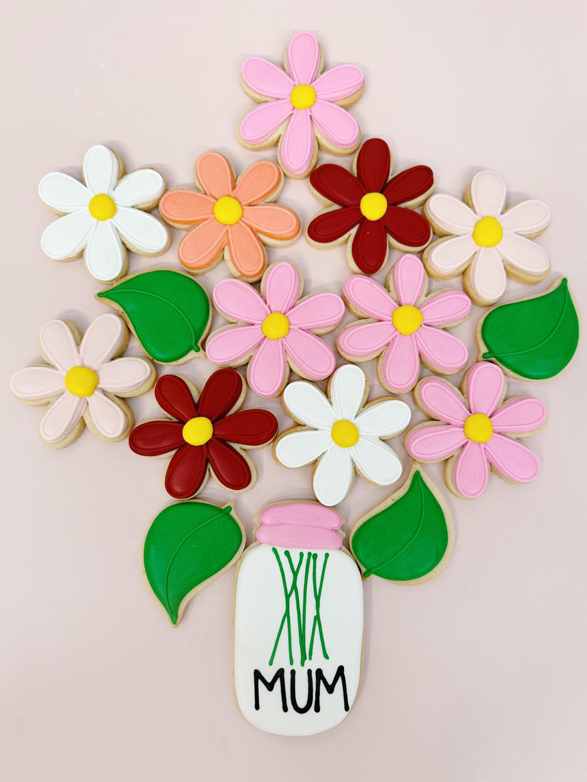 Beautiful Flower Jar | Unique Mother's Day Flower Cookie Gifts- Sugar Rush by Steph