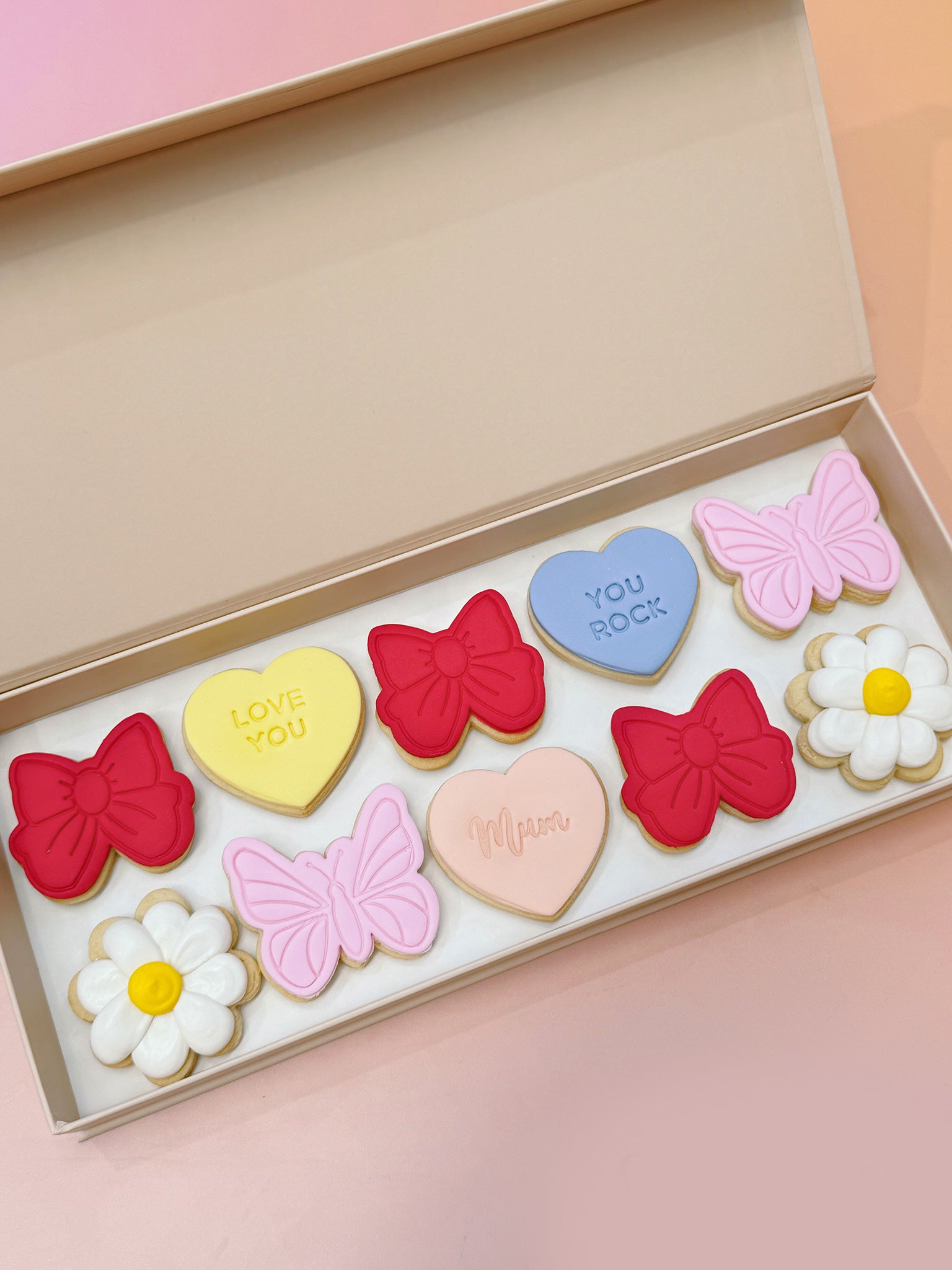 Mum's Butterflies & Blooms | Best Mother's Day Cookie Box - Sugar Rush by Steph Australia-Wide Custom Cookies Near Me