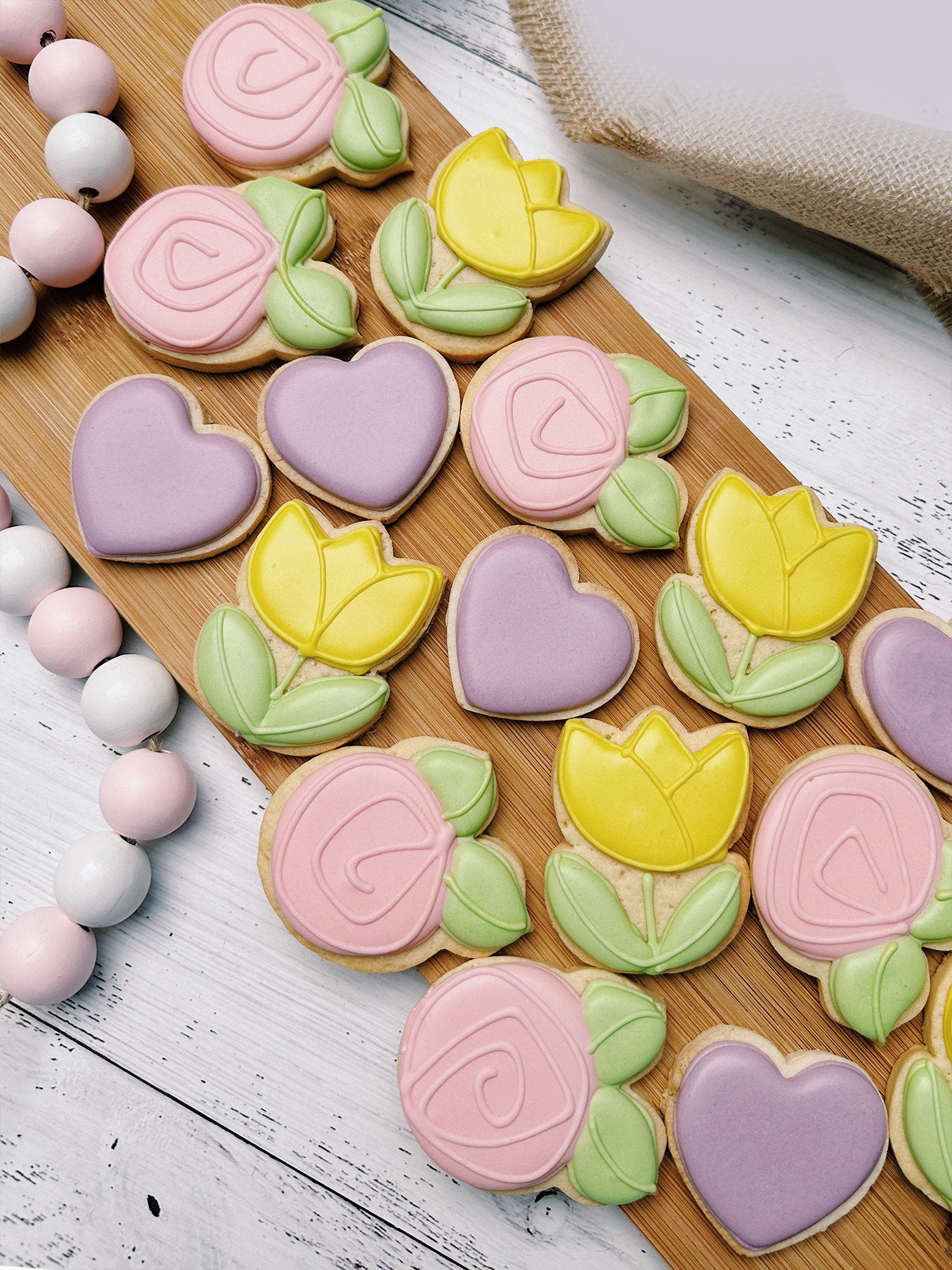 Heartfelt Blooms | Mother's Day Hamper Gift Cookies - Sugar Rush by Steph Cookie Delivery Australia