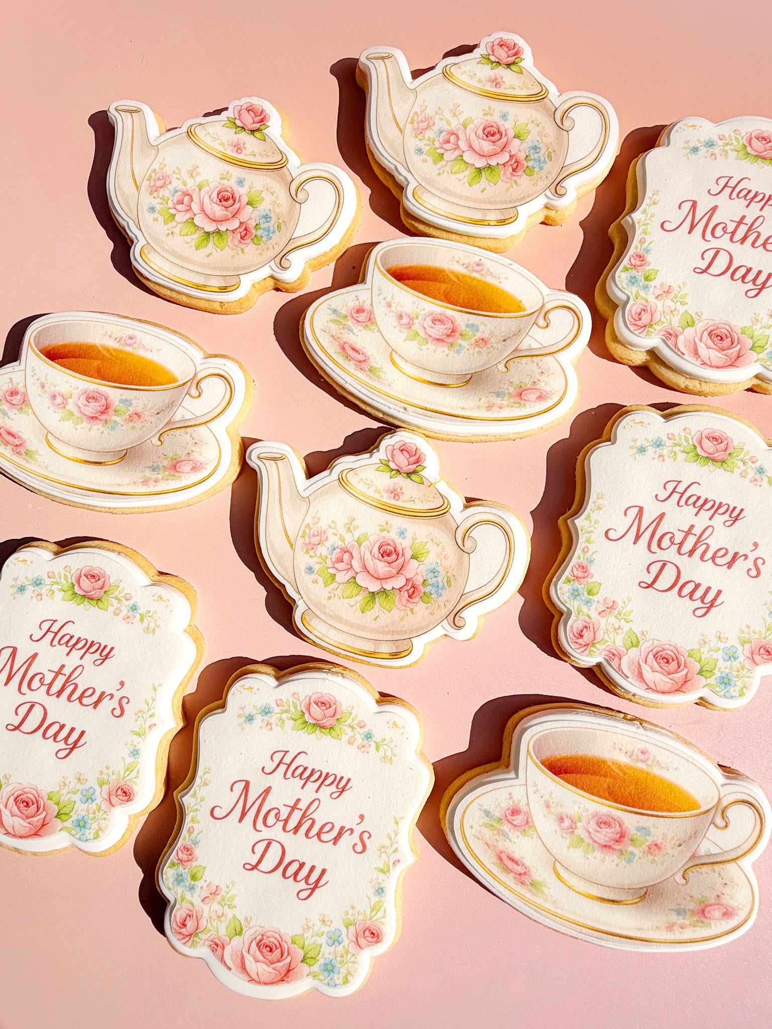 Mother's Day Tea & Biscuits Set | Best Mother's Day Cookie Box In Australia - Sugar Rush by Steph Printed Image Cookie Gift Set For Mum