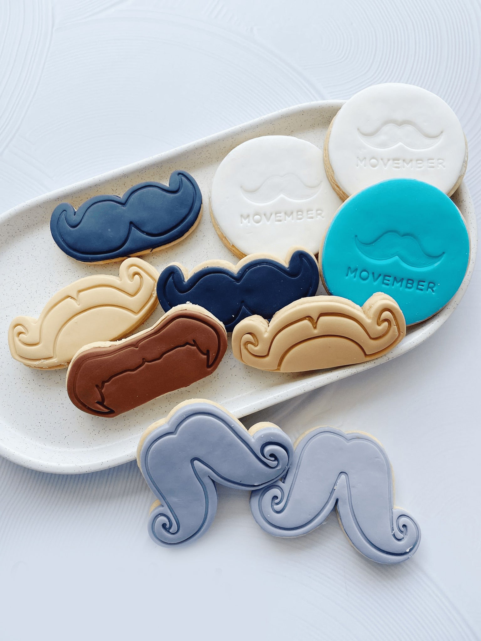 Marvelous Movember | Moustache Cookies for Movember Awareness - Sugar Rush by Steph