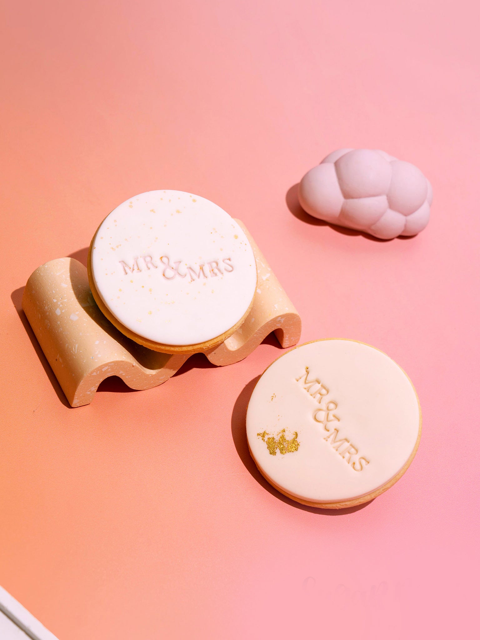 Mr & Mrs Cookies | Personalised Cookie Gift Box Idea For Married Couples - Sugar Rush by Steph Custom Cookies Box Delivery Australia