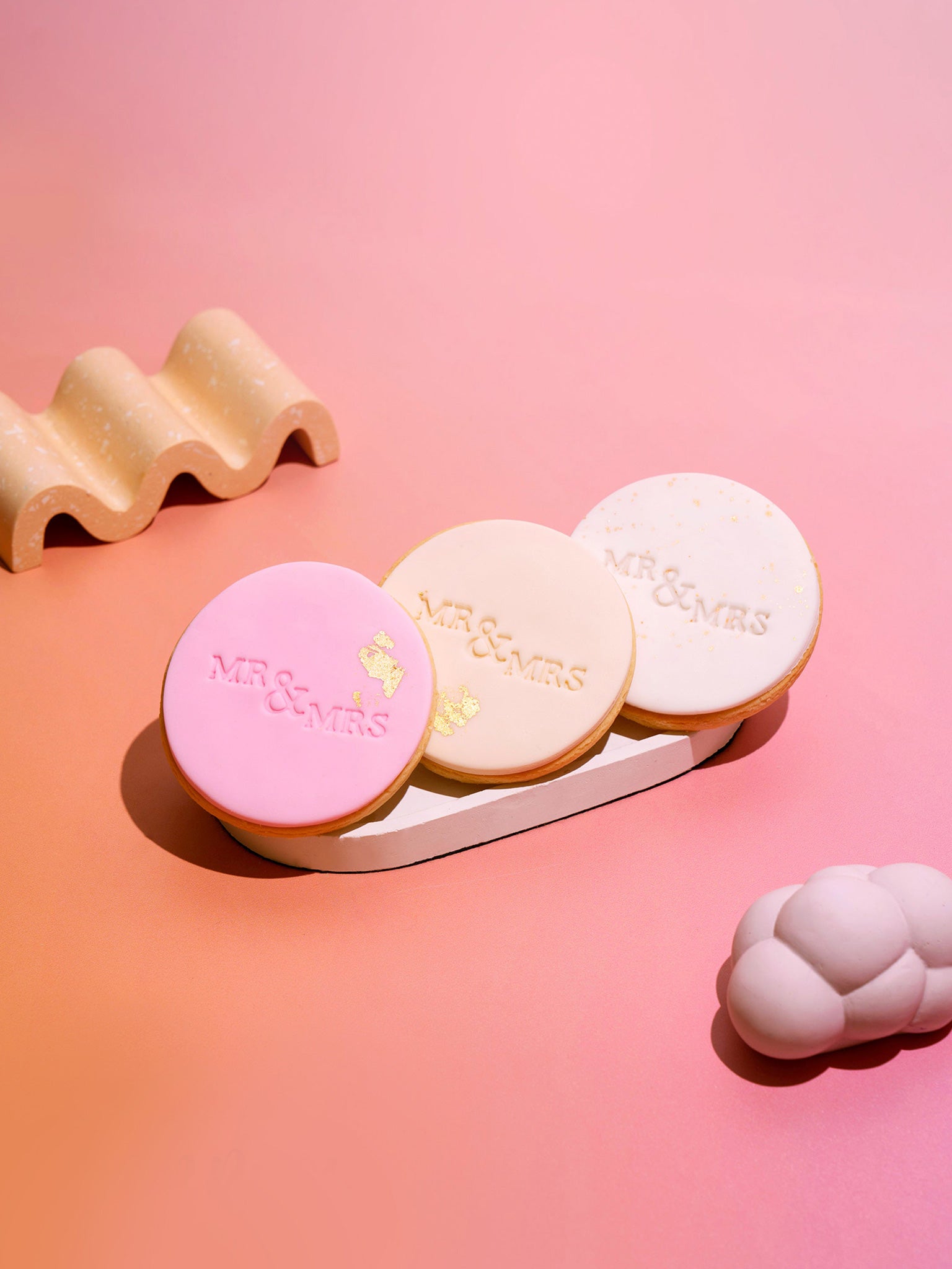 Mr & Mrs Cookies | Personalised Cookie Gift Box Idea For Married Couples - Sugar Rush by Steph Custom Cookies Box Delivery Australia