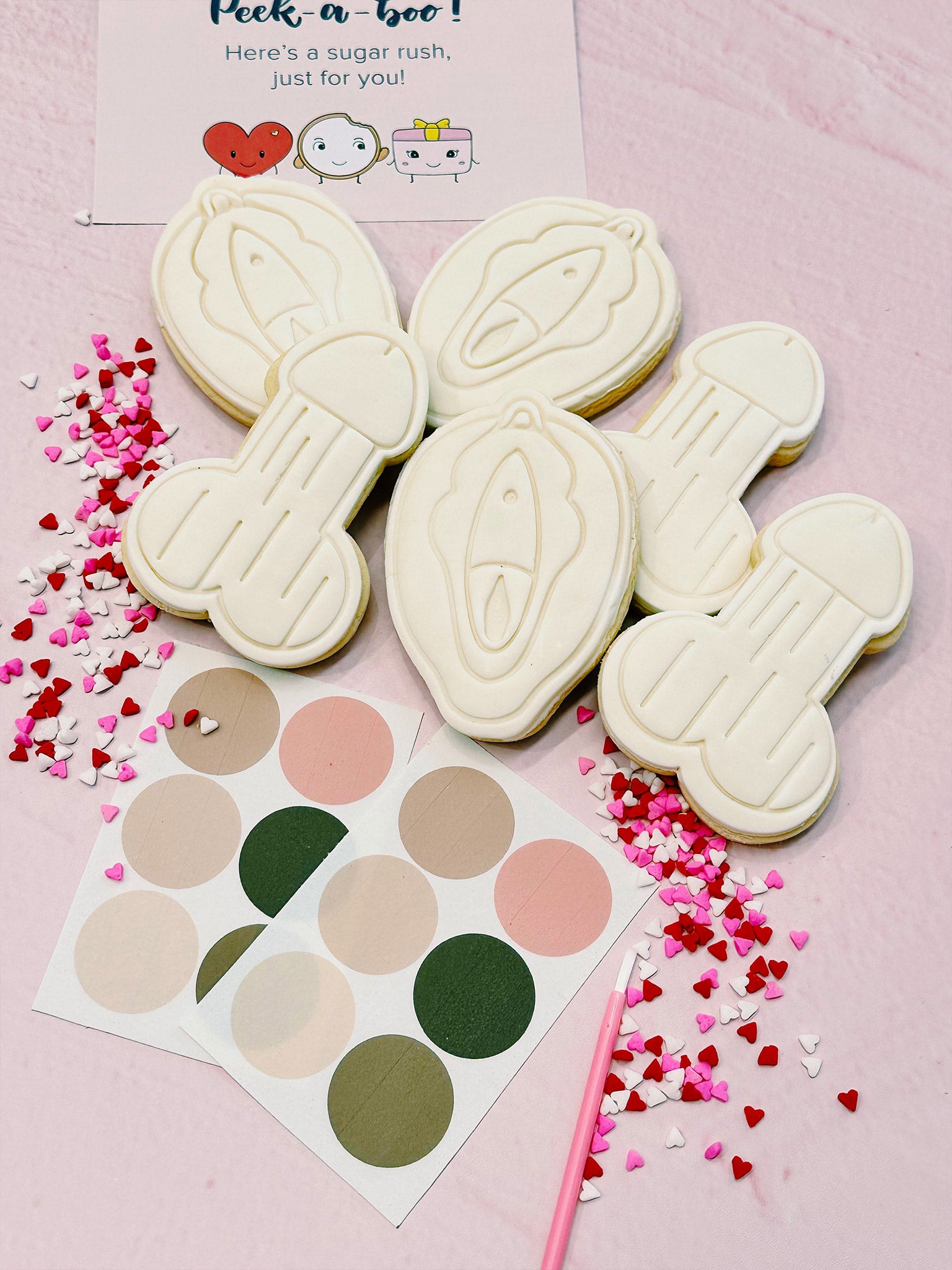 Paint Your Own Cheeky Cookies | Funny DIY Cookie Box for Adults - Sugar Rush by Steph Best Hen's Party Custom Cookie Box Delivery Australia Near Me