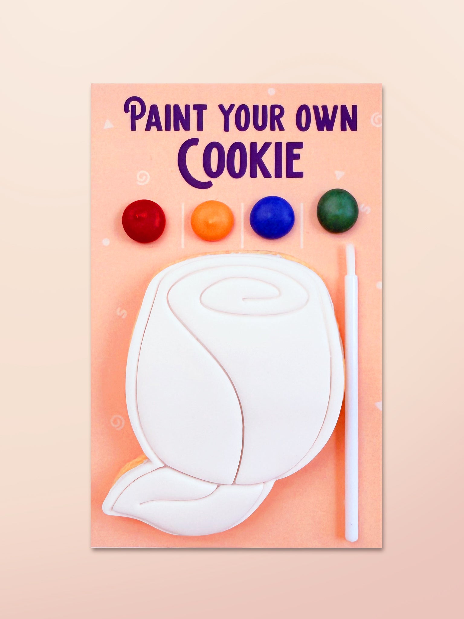 Paint Your Own Flower Cookies | School Holiday Activity Cookie Decorating Kit