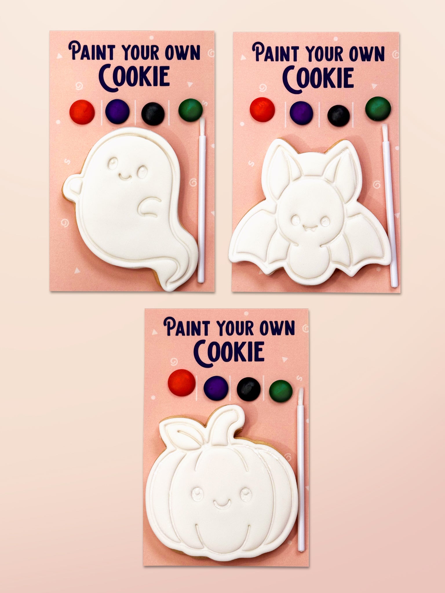 Paint Your Own Halloween Cookies | Fun Halloween Cookie Decorating Kit For Kids | Sugar Rush by Steph Cute Halloween Theme Biscuit Box For Events Australia