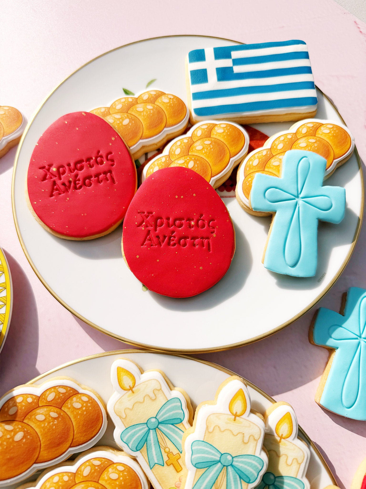 Pascha Traditions | Cute Greek Orthodox Easter Cookie Box Delivery - Sugar Rush by Steph Greek Easter Custom Cookie Box Delivery Near Me Melbourne