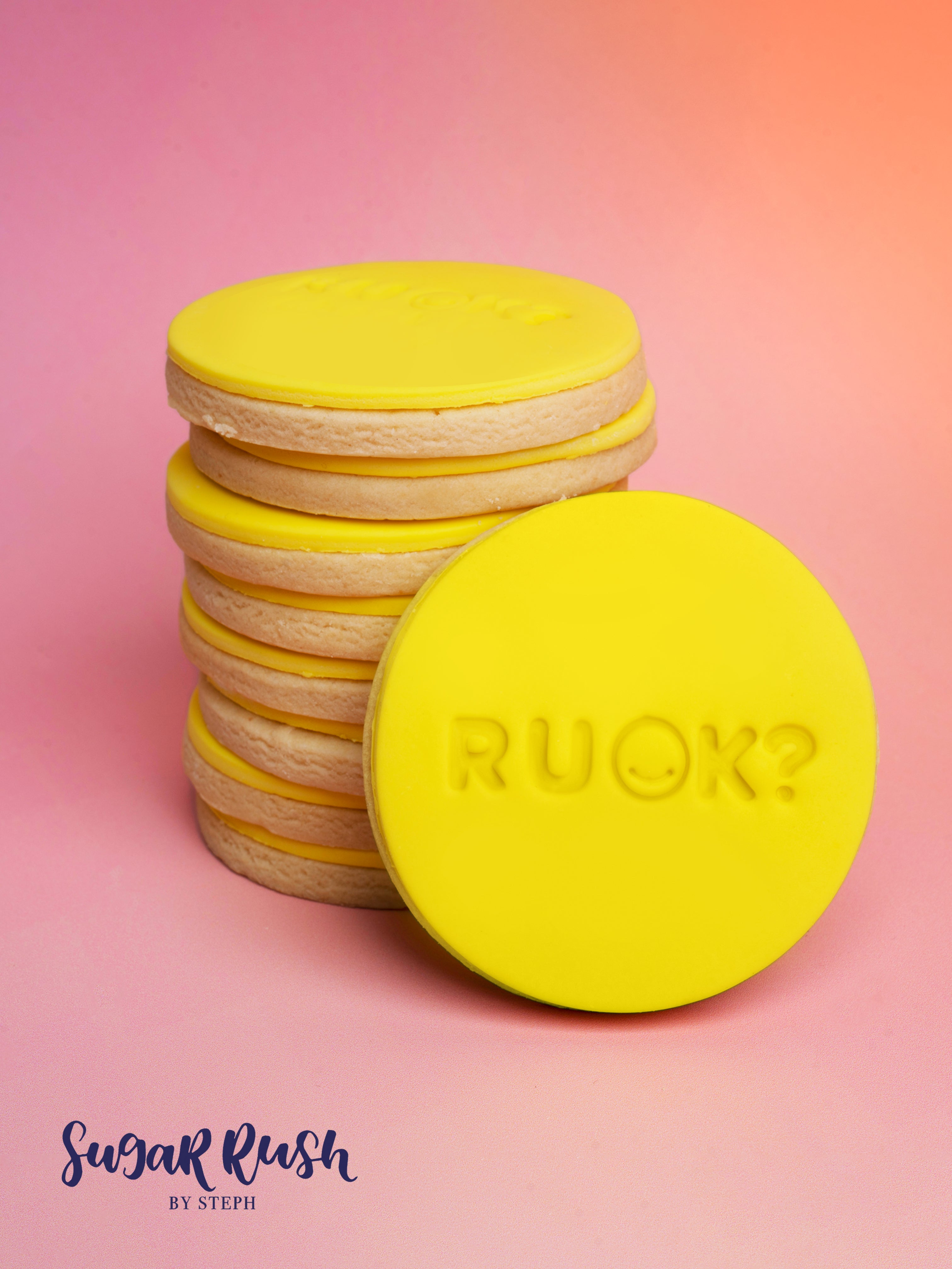 R U OK? Cookies | Thoughtful Mental Health Awareness Gifts for Friends Sugar Rush by Steph