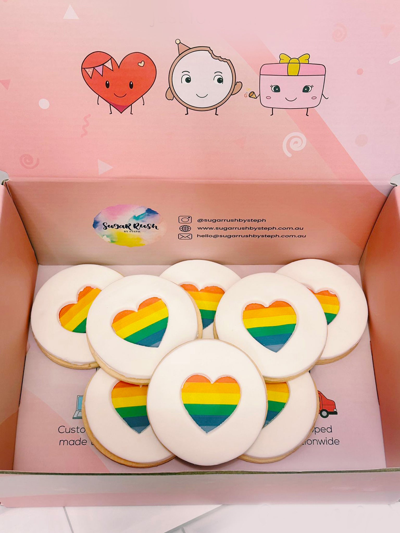 Love Wins | Vibrant Rainbow LGBTQ+ Cookies for Pride Month