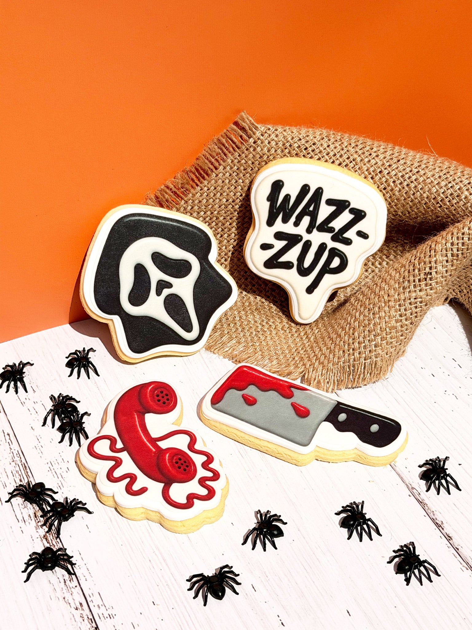 Scary Movie Night Cookies | 90s Horror Movie Cookie Box For Halloween