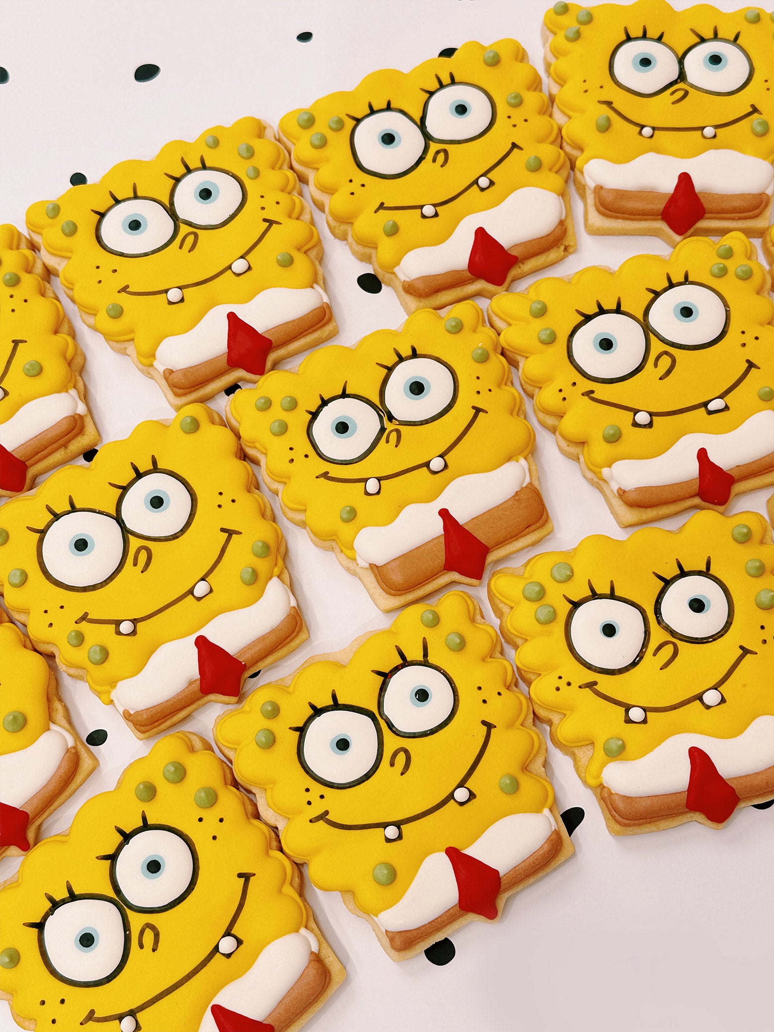 Spongebob Cookies | Royal Icing Funny Cartoon Show Cookies For Kids - Sugar Rush by Steph Custom Cookie Box Australia Online Delivery