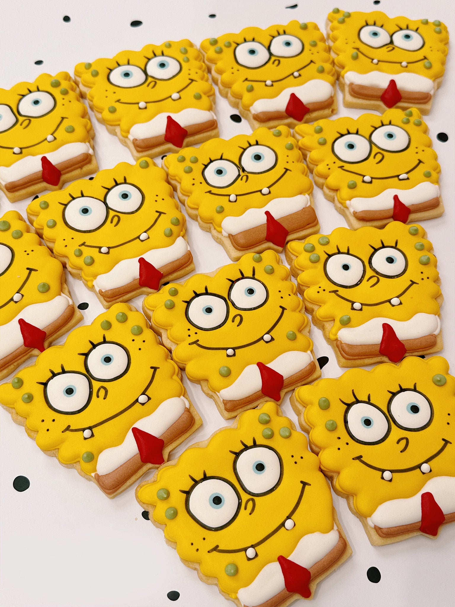 Spongebob Cookies | Royal Icing Funny Cartoon Show Cookies For Kids - Sugar Rush by Steph Custom Cookie Box Australia Online Delivery