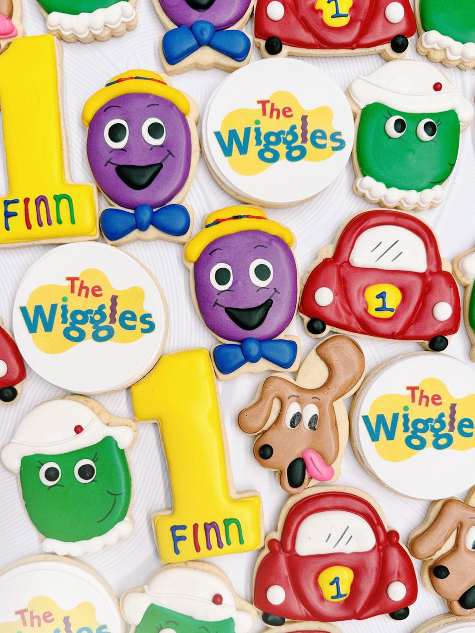 The Wiggles Cookies | Personalised Wiggles Birthday Cookies for Kids - Sugar Rush by Steph