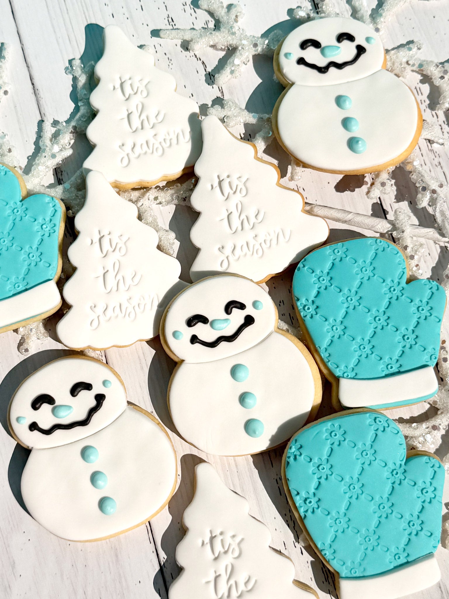 'Tis the Season! | Cute Snowman Cookie Box For Christmas Parties - Sugar Rush by Steph Personalised Christmas Biscuits Online
