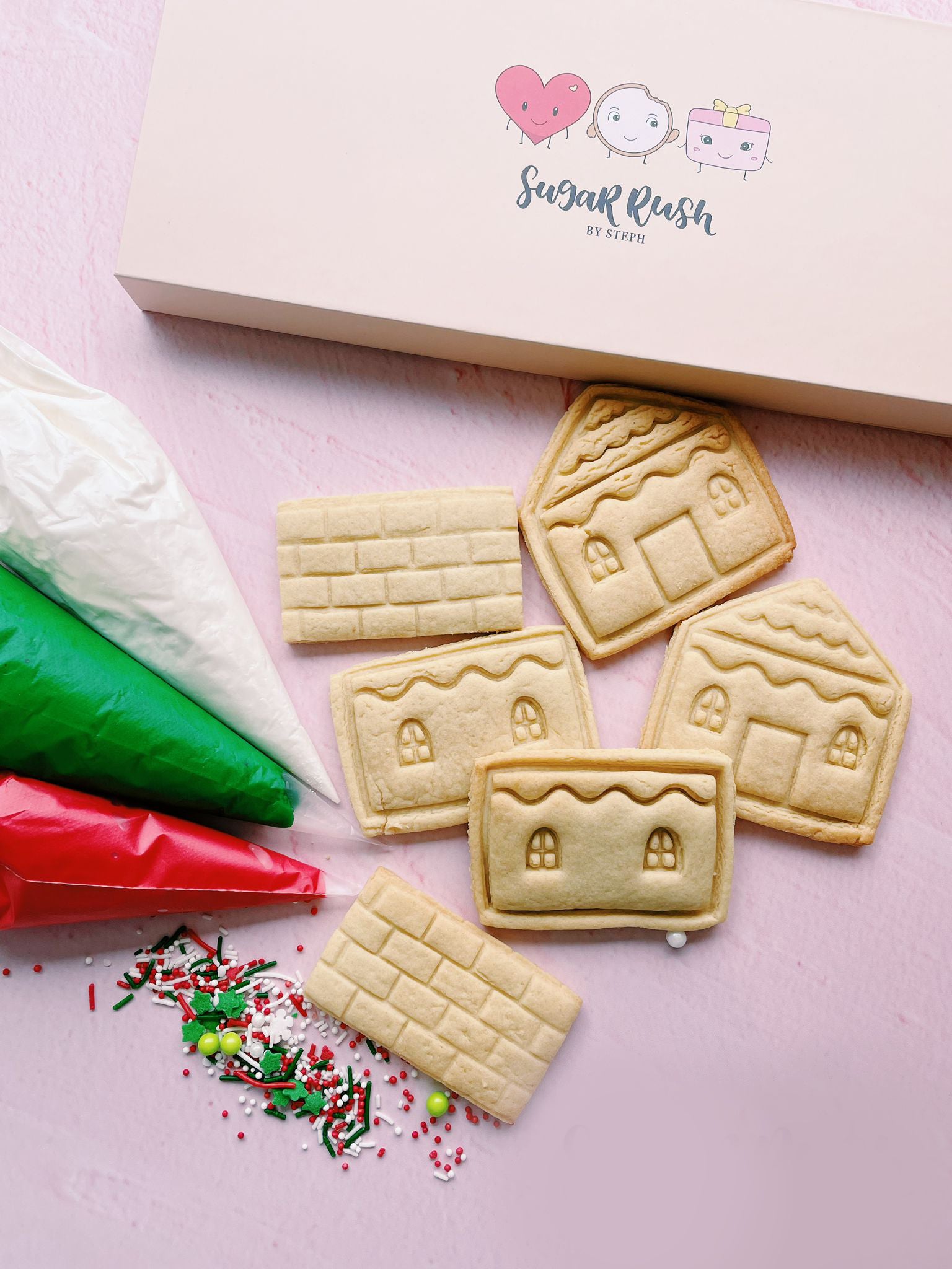 Gingerbread House DIY Cookie Tin | Fun Christmas Activity Gift for Family