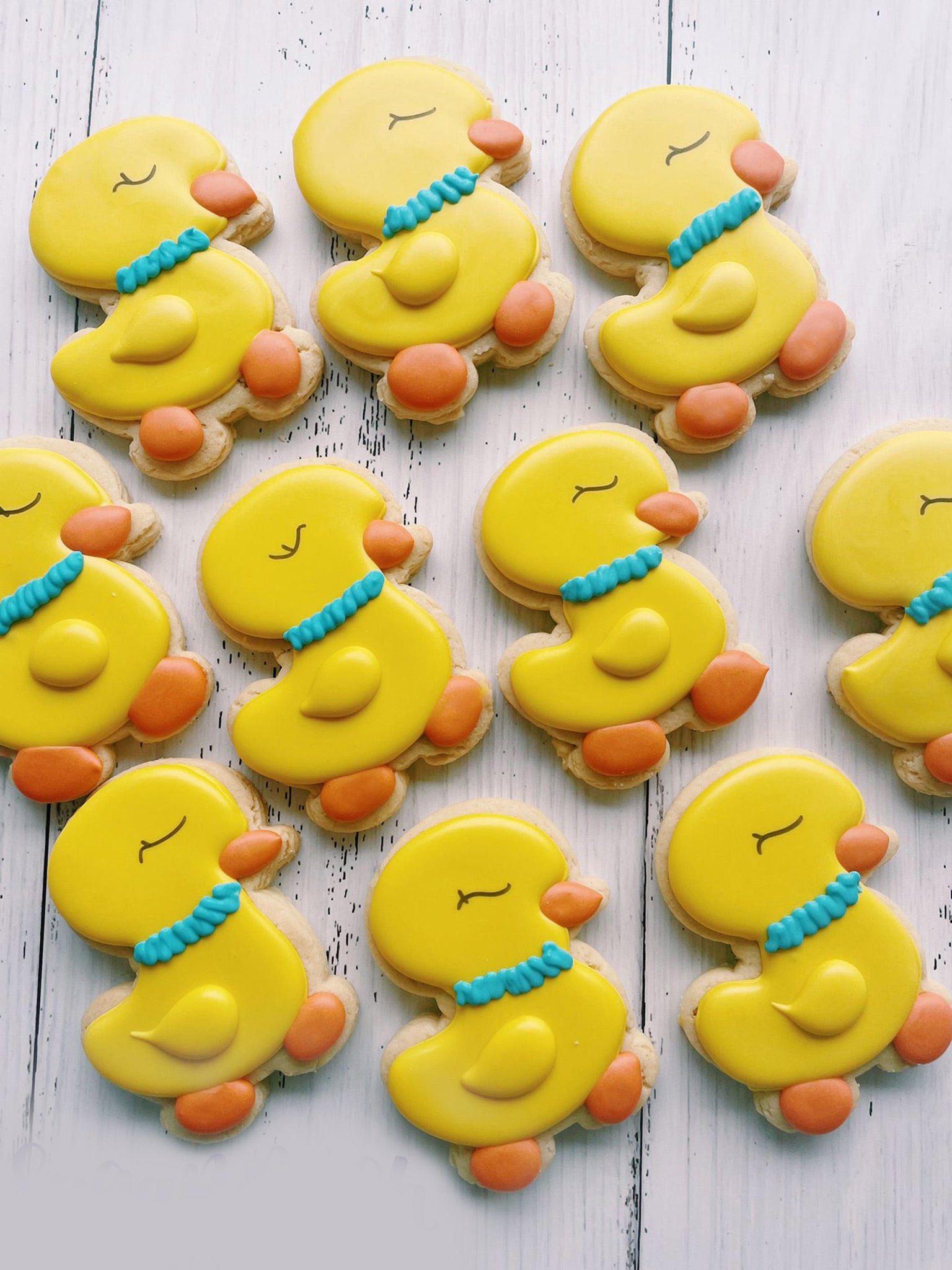 Mama & Her Ducklings | Cute Yellow Duck Cookies for Mother's Day - Sugar Rush by Steph