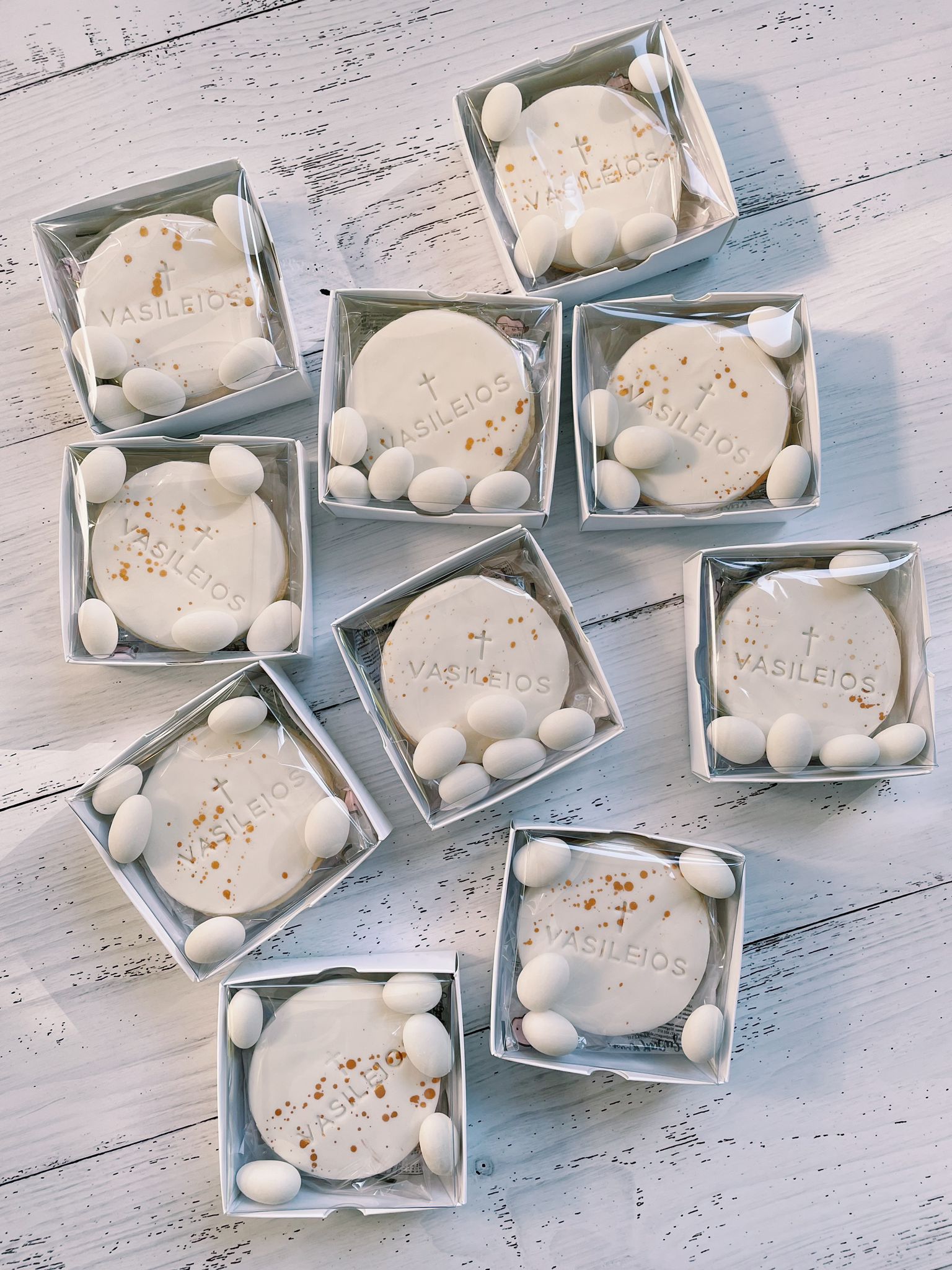 Custom Perosnalised Baptism Baby Bombonniere Themed Cookies - Sugar Rush by Steph