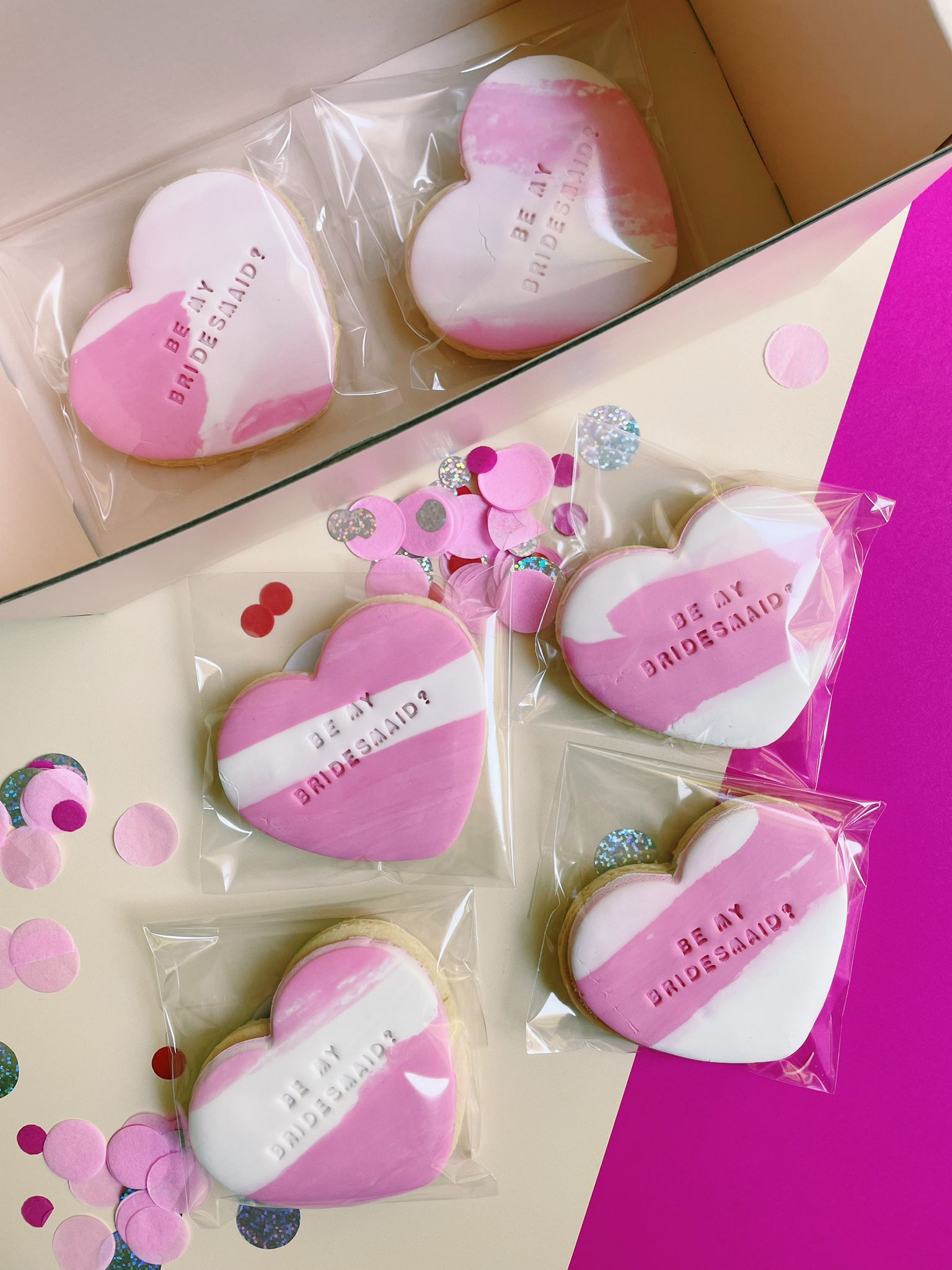 Bridesmaid Invitation Wedding Engagement Cookies - Sugar Rush by Steph