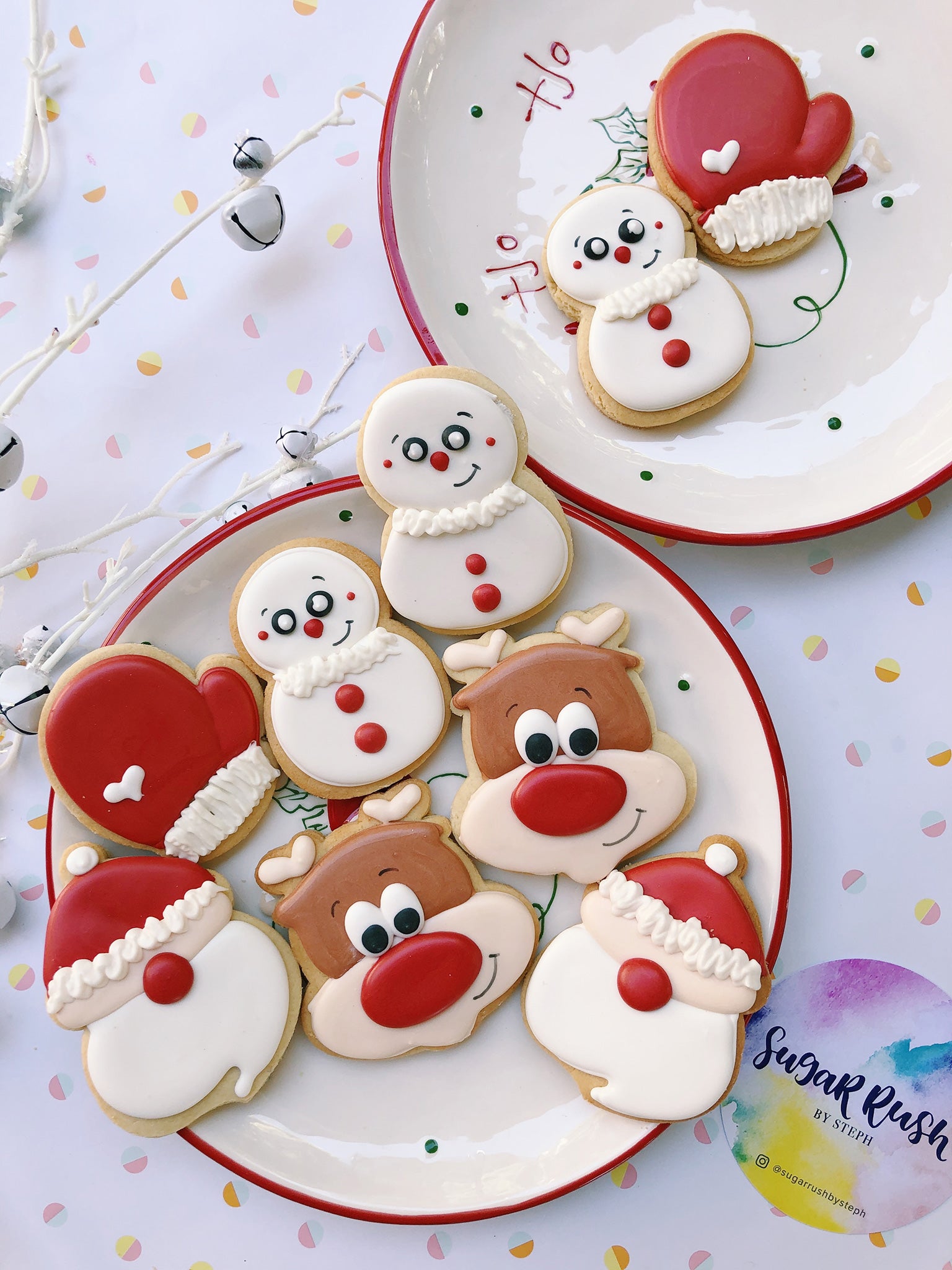 Christmas Time Assortment Gift Cookies for Family - Sugar Rush by Steph