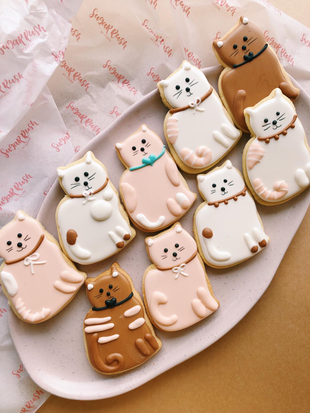 Cookie Cats | Cute Cat Cookies for Pet Celebration Party
