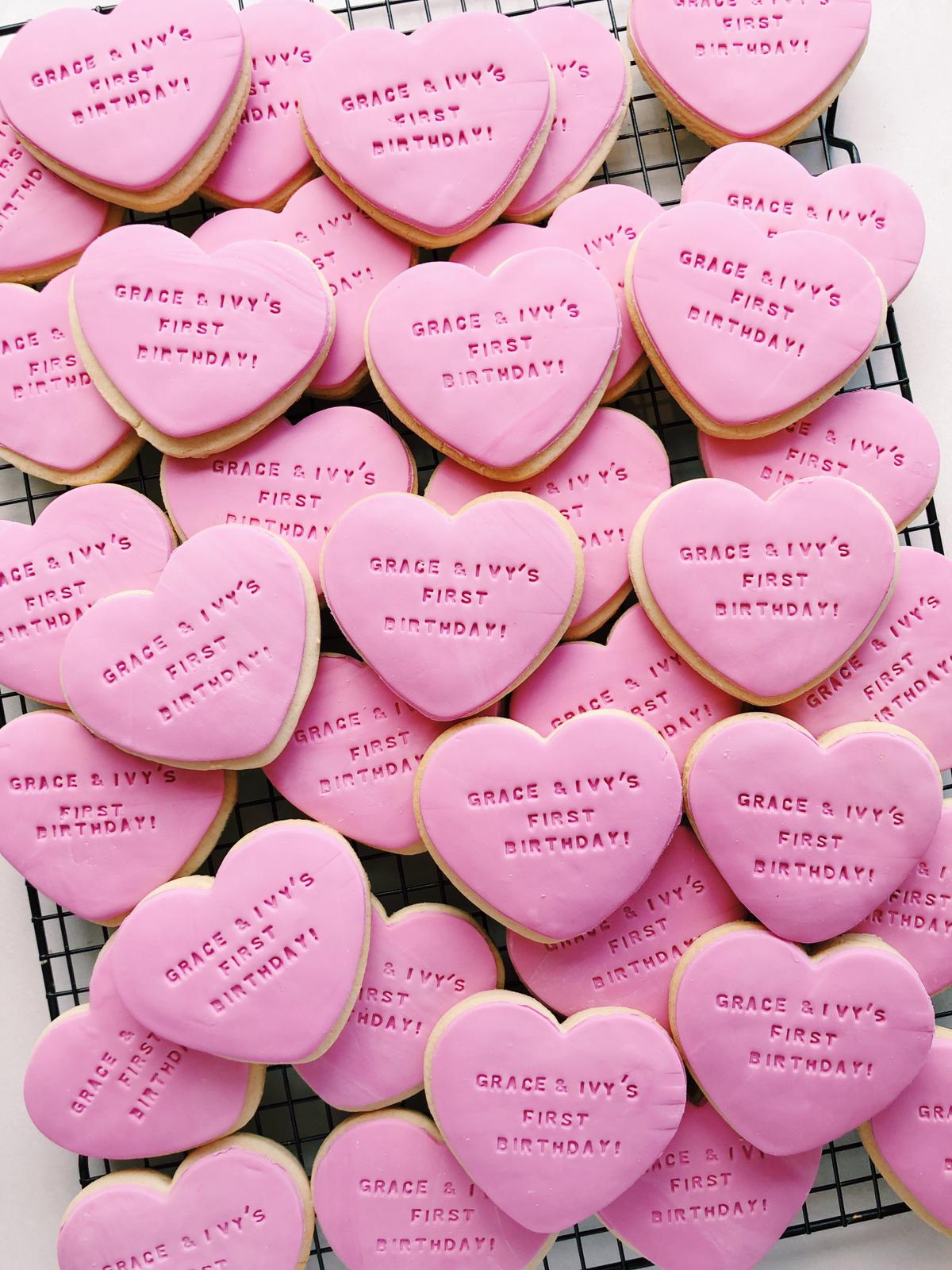 Chubby Love Heart Cookies for Valentine's Day - Sugar Rush by Steph