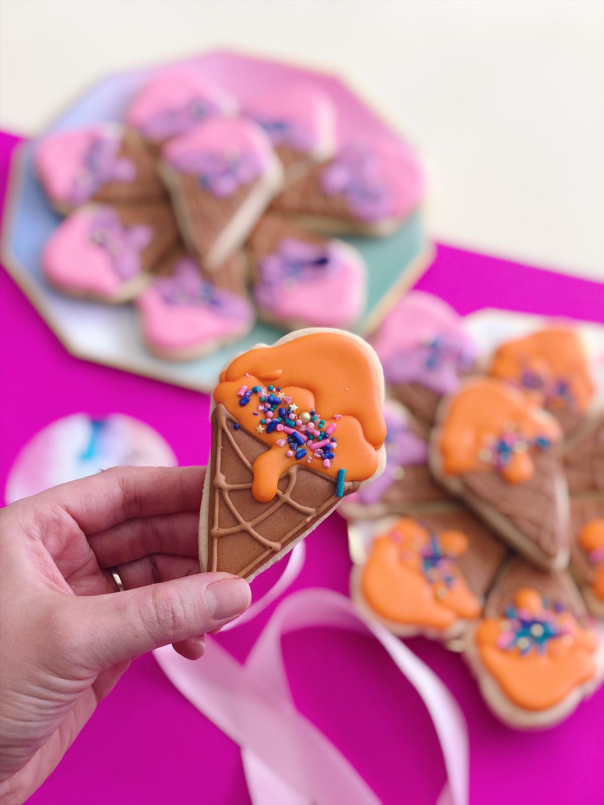I Scream For Ice Cream Cookies | Sweet Sprinkled Summer Cookies - Sugar Rush by Steph