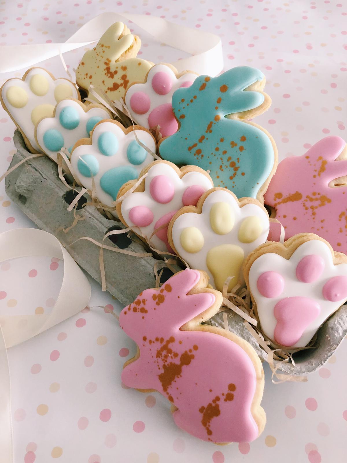 Lucky Bunny | Cute Pastel Easter Bunny Cookies for Easter Events - Sugar Rush by Steph