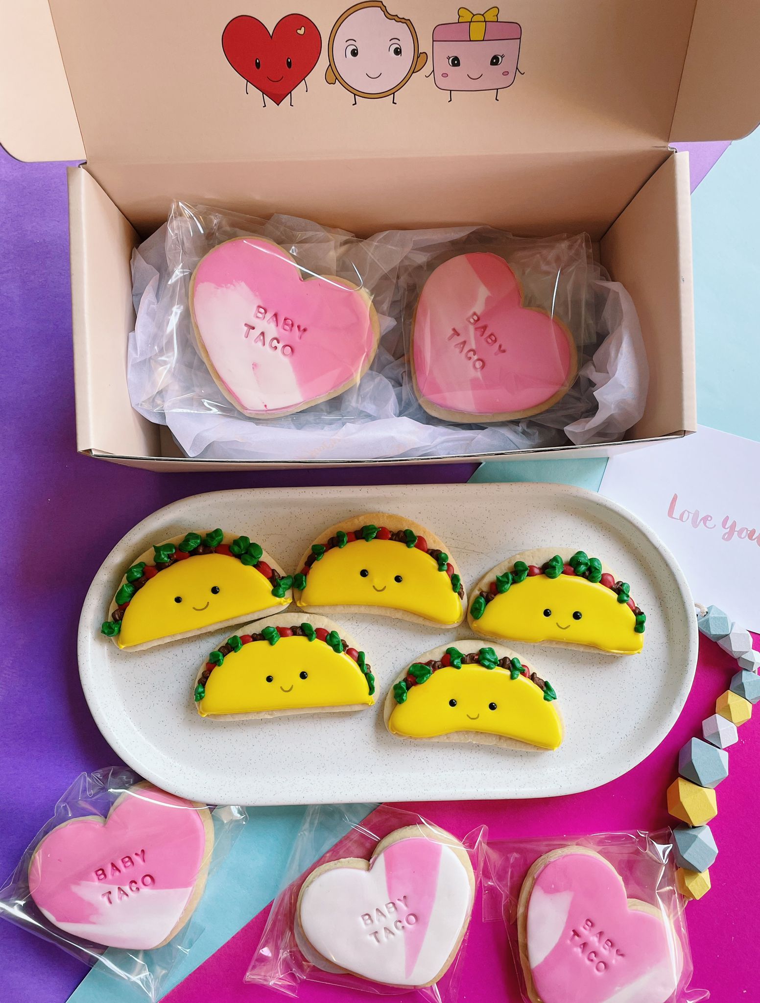 Let's Taco 'Bout It! | Cute Taco Cookies for Mexican Food Lovers