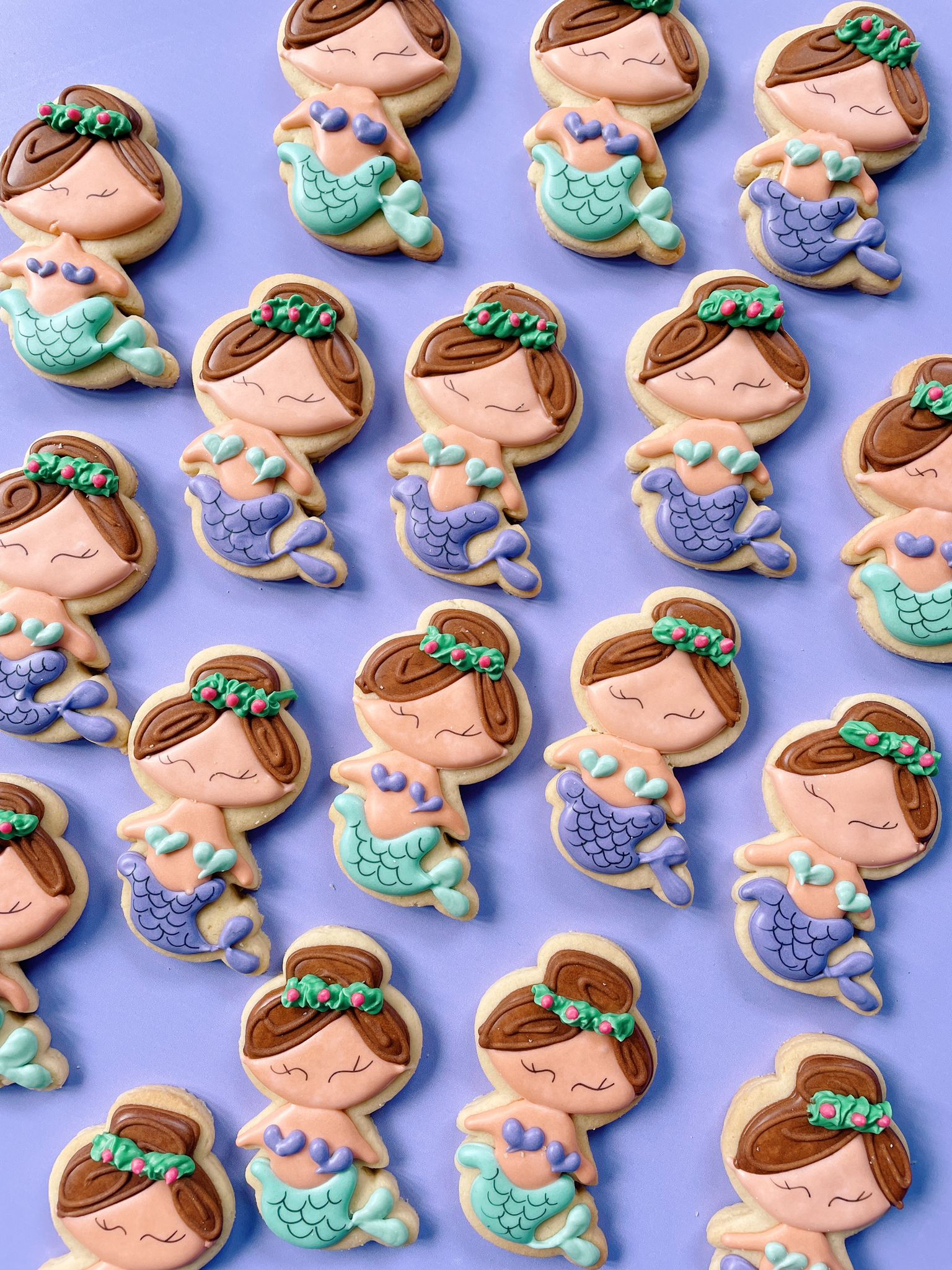 Marvelous Mermaid | Enchanted Magical Mermaid Cookie Designs - Sugar Rush by Steph