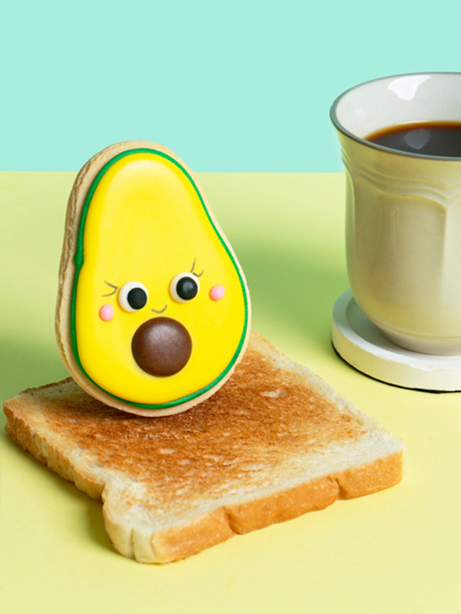 Guac N' Roll | Fun Party Avocado Theme Sugar Cookies