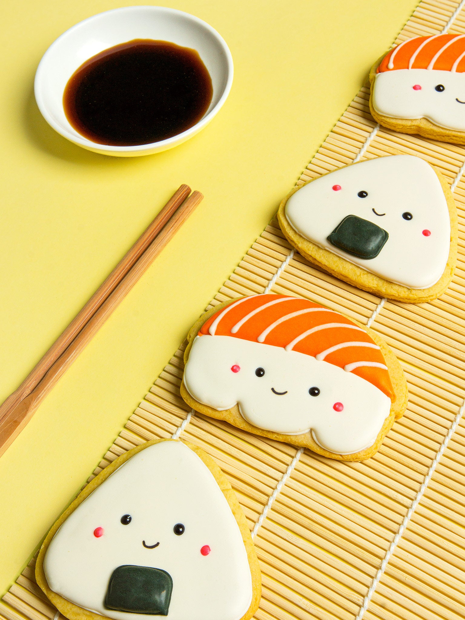 Sweet Sushi Cookies | Japanese Inspired Royal Icing Cookie Box
