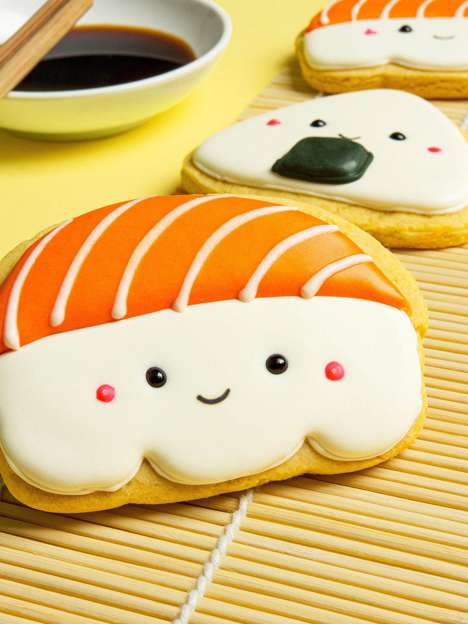 Sweet Sushi Cookies | Japanese Inspired Royal Icing Cookie Box