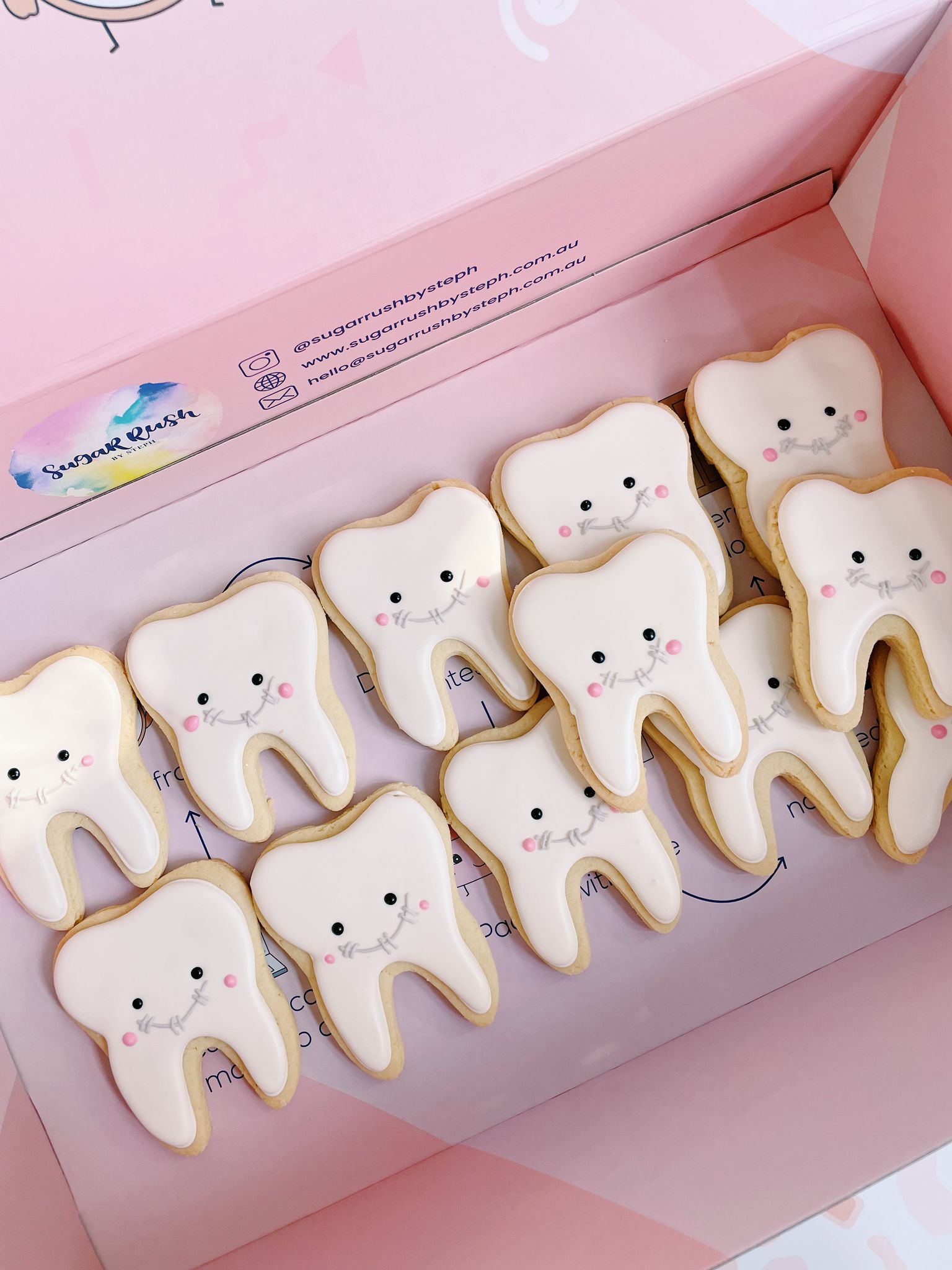 Brace Yourselves! Dental Clinic Event Gifts, Tooth Fairy Cookies - Sugar Rush by Steph