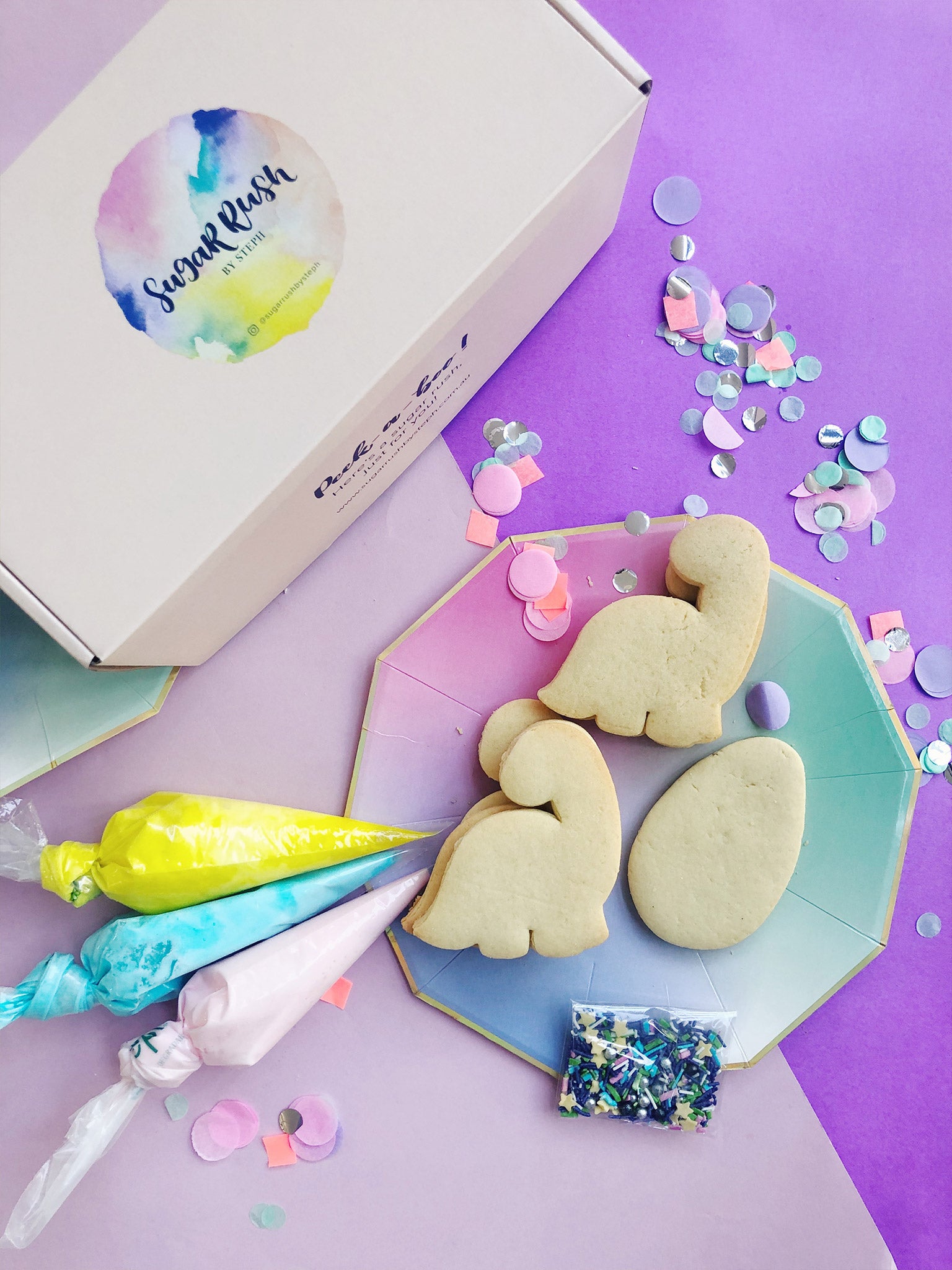Dino Cookiesaurus | School Holiday DIY Cookie Kit for Kids Parties