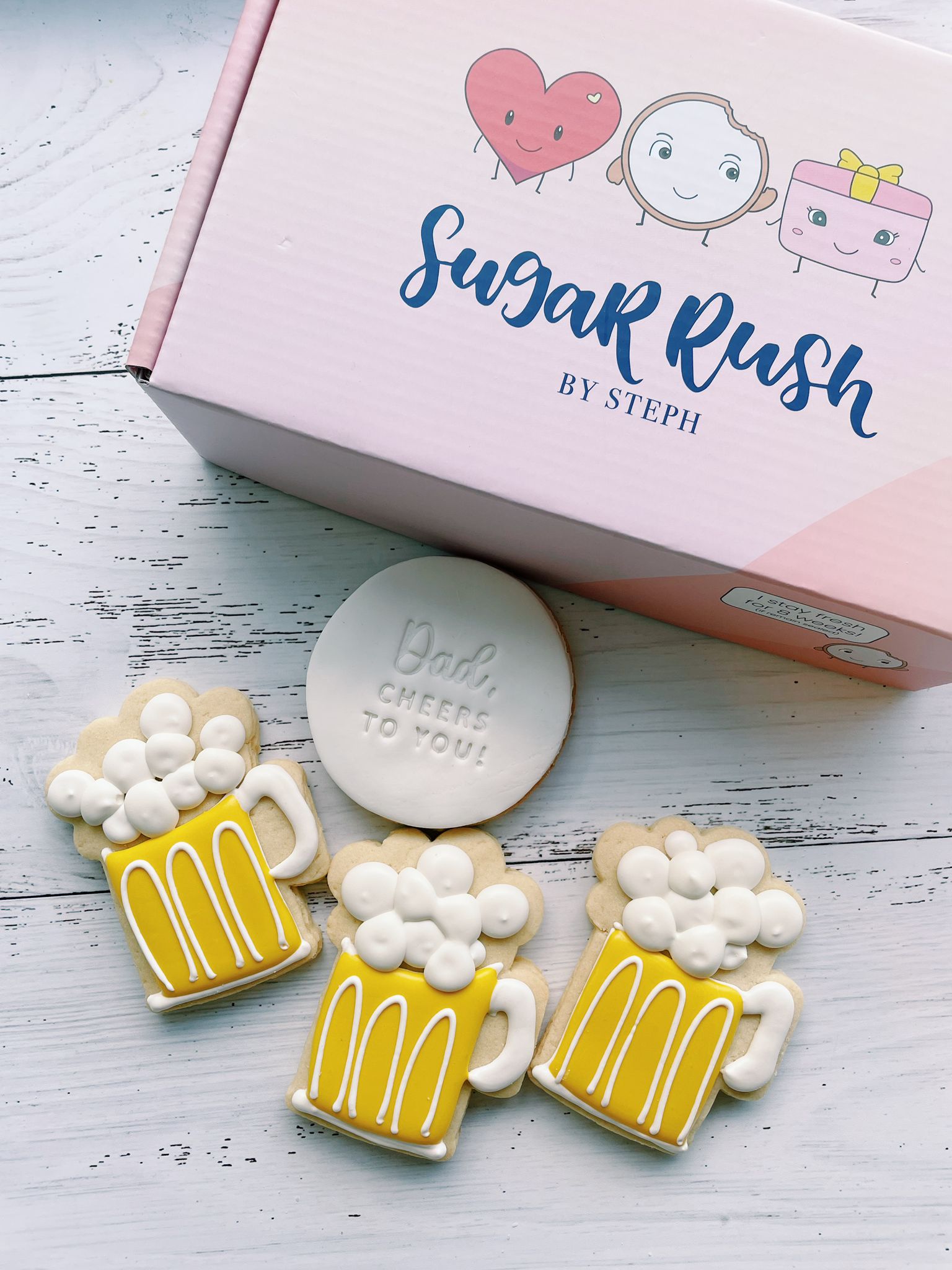 Dad, Cheers To You! | Beer Celebration Cookies for Father's Day