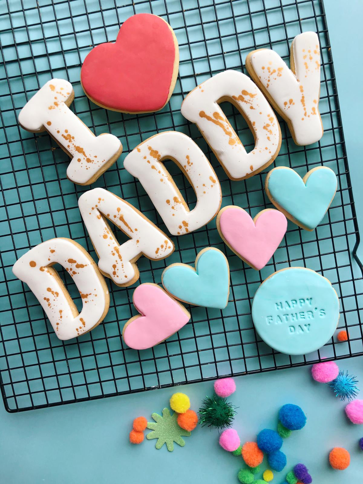 I Heart Daddy | Personalised Biscuits for Dad on Father's Day 2025