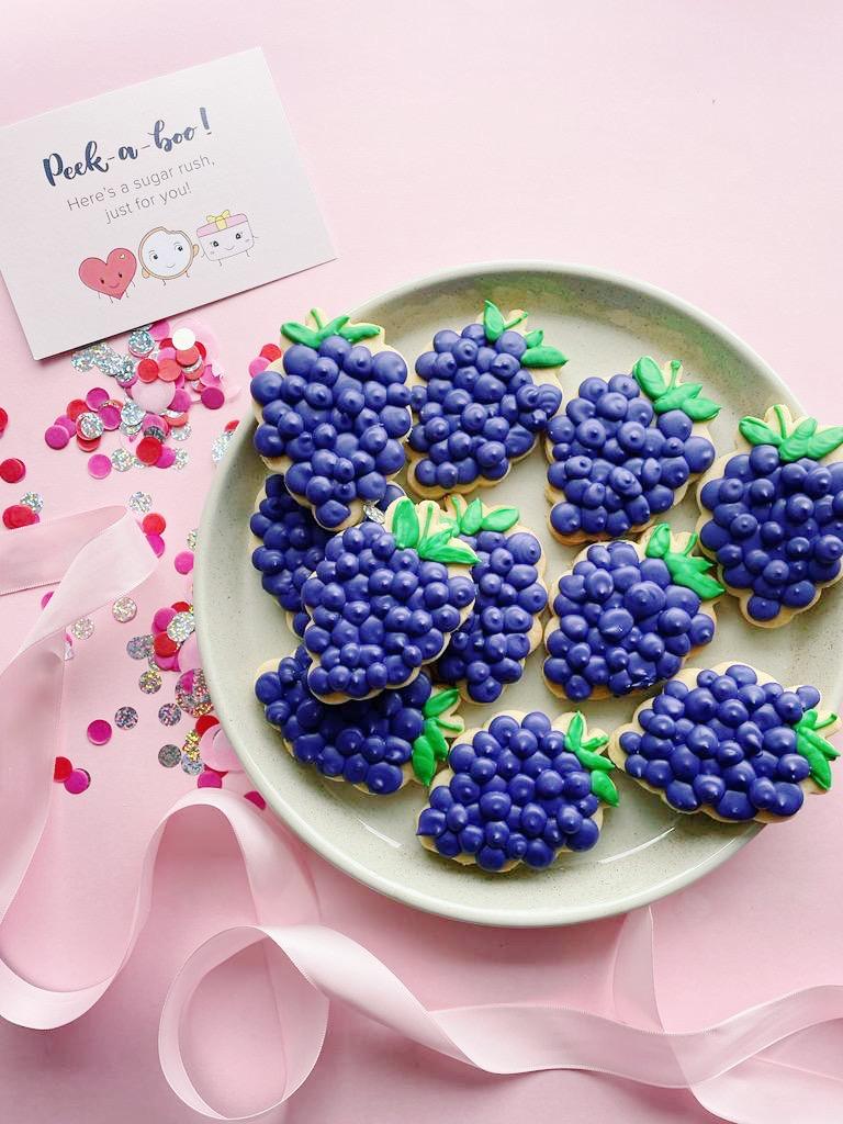 Have A Grape Day! | Wine Lovers Event Party Cookies - Sugar Rush by Steph