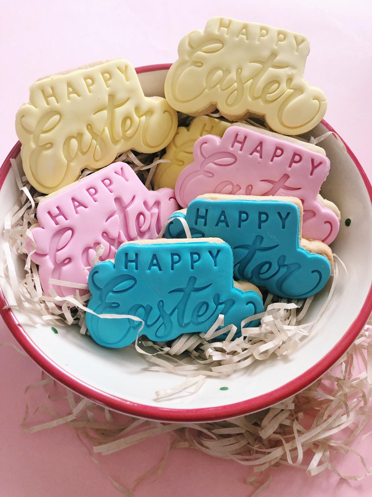 Wishing You A Happy Easter! | Colourful Pastel Easter Cookies - Sugar Rush by Steph