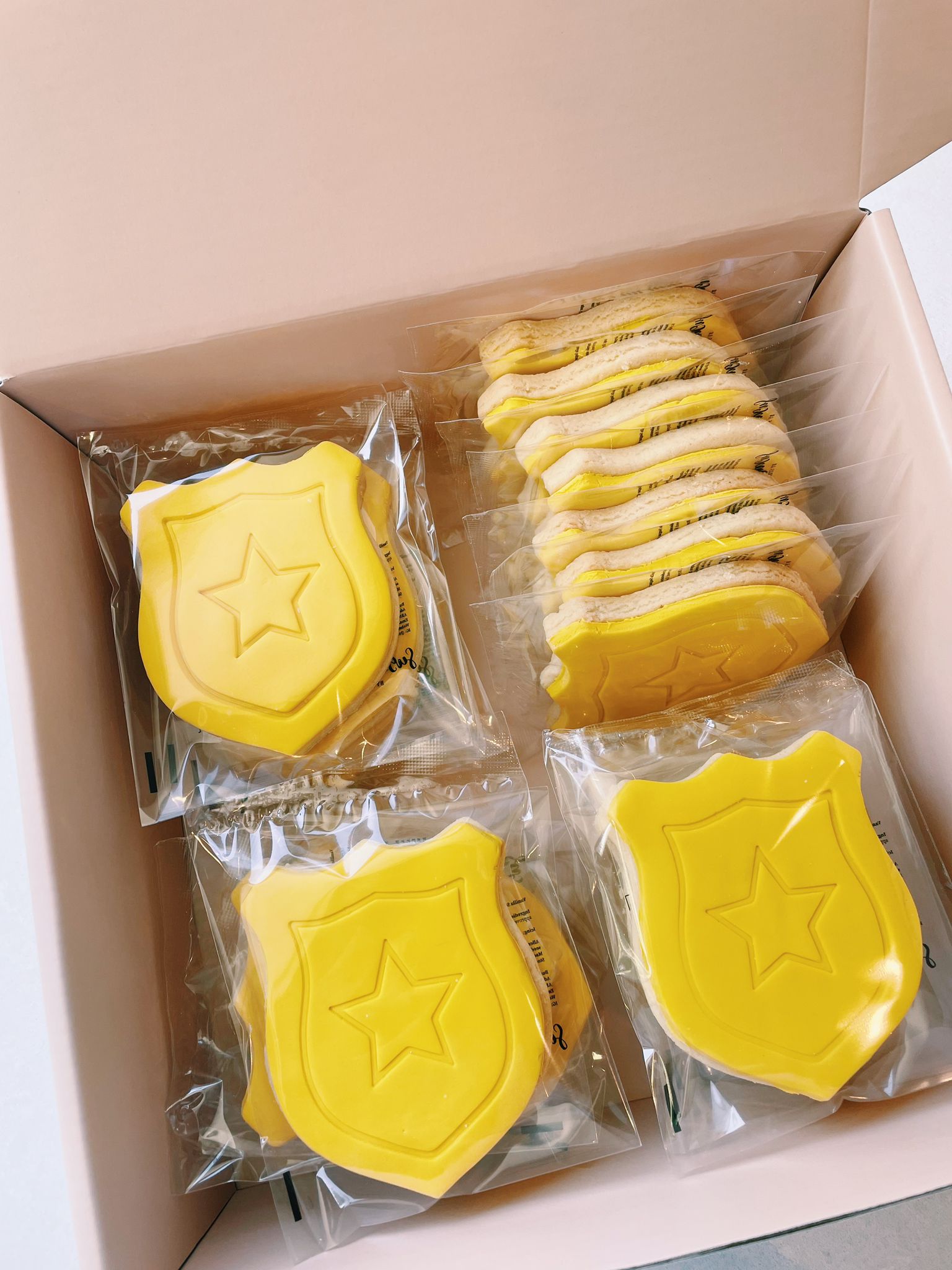 Police Badge Cookies | Law Enforcement Themed Custom Biscuits - Sugar Rush by Steph