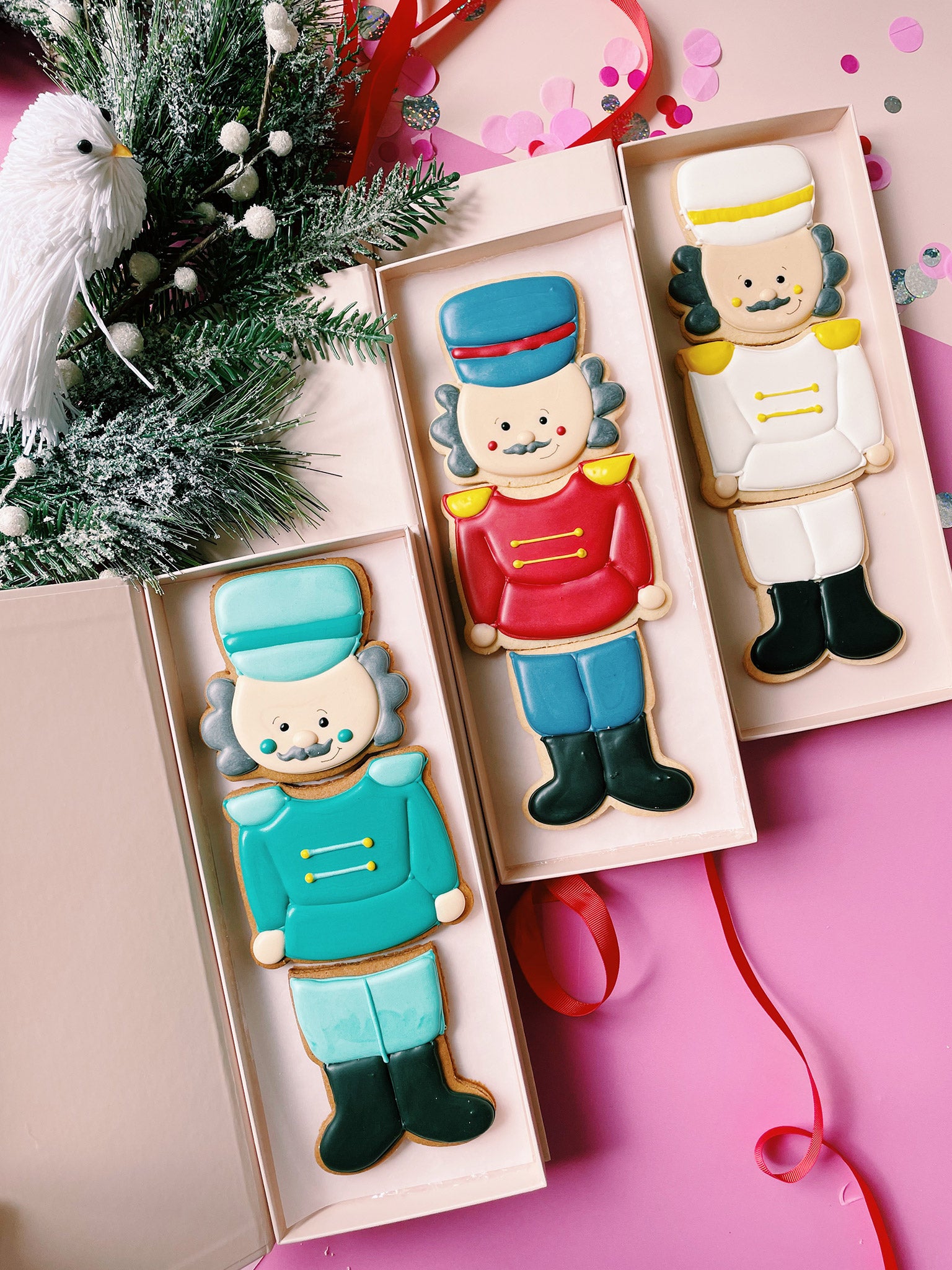 Nutcracker Soldier Cookies | Christmas Cookies Gift Box For Family - Sugar Rush by Steph