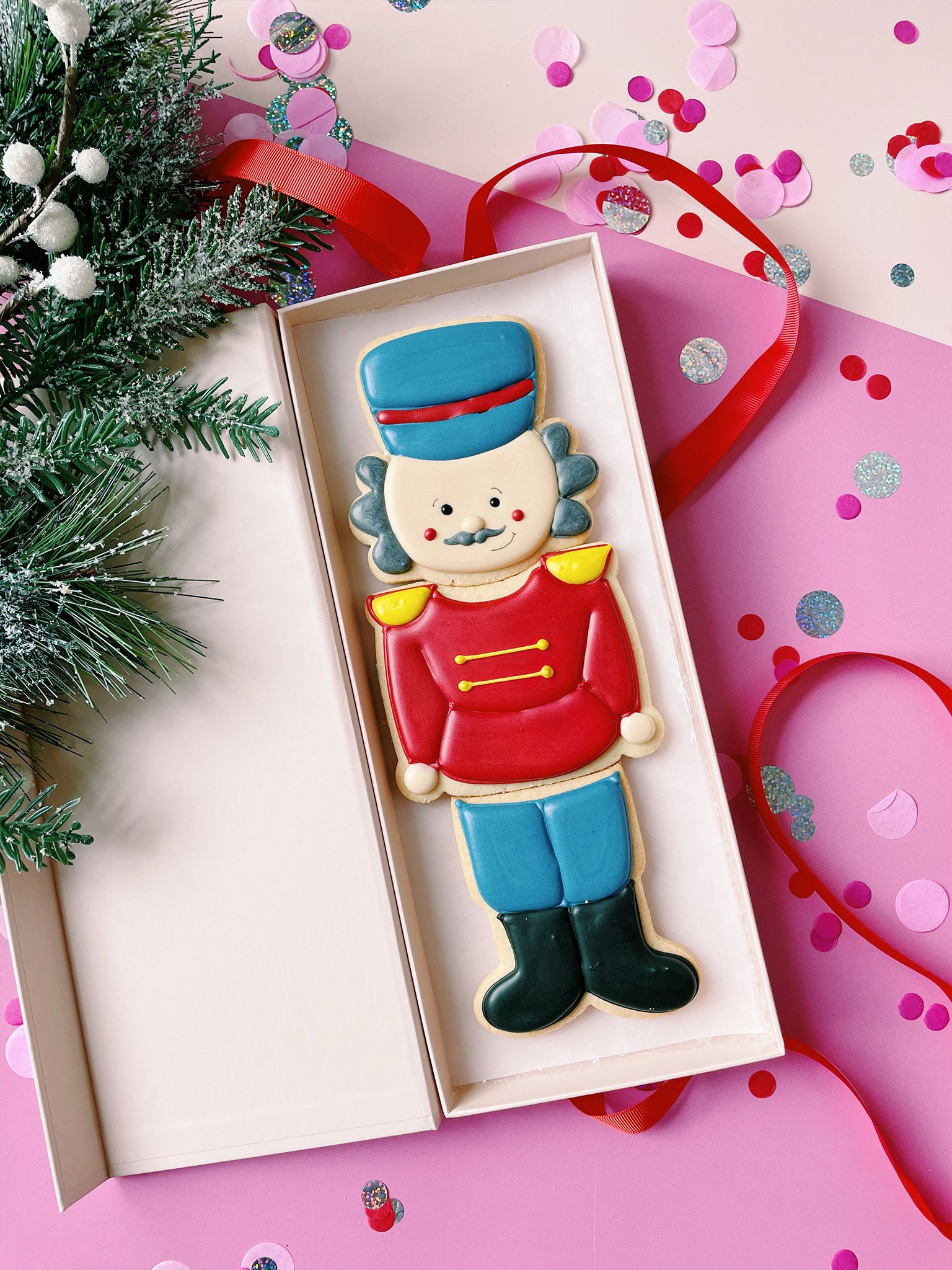 Nutcracker Soldier Cookies | Christmas Cookies Gift Box For Family - Sugar Rush by Steph