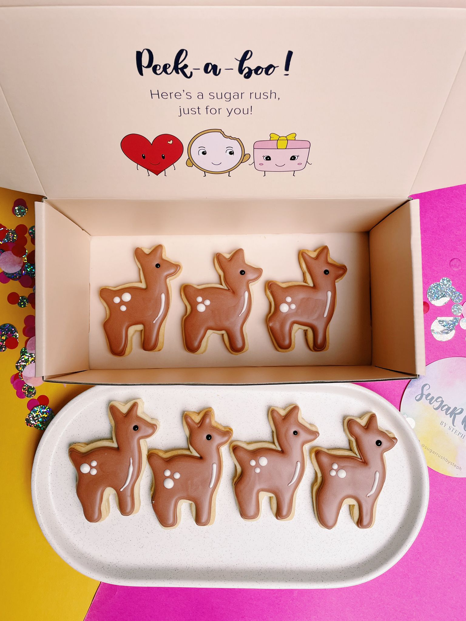 Oh My Deer! | Cute Forest Deer Animal Cookies For Outdoor Events - Sugar Rush by Steph