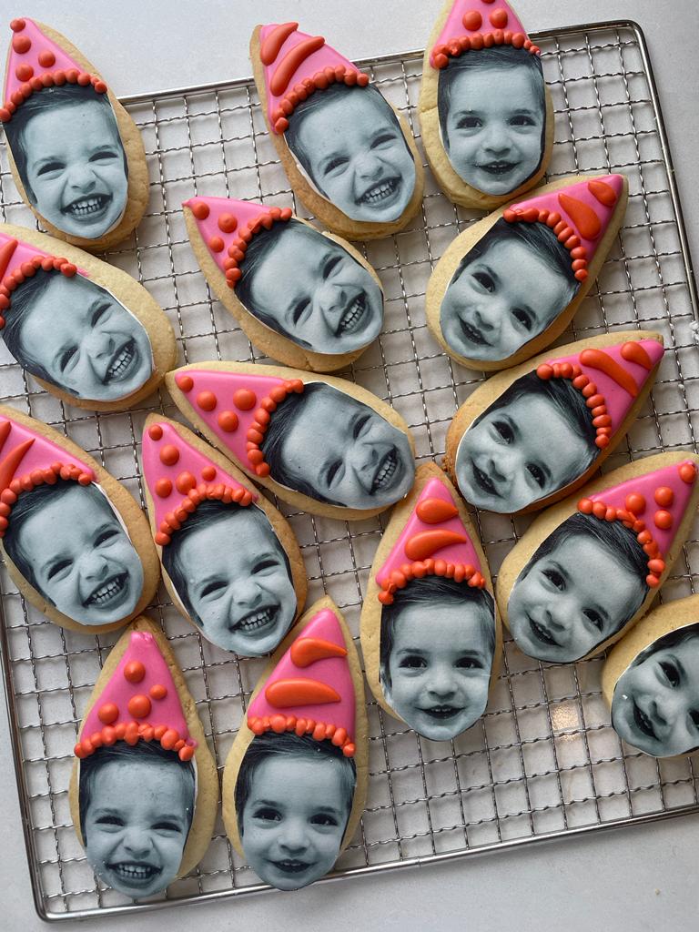 Personalised Face Cookies | Unique Custom Birthday Cookies for Events - Sugar Rush by Steph