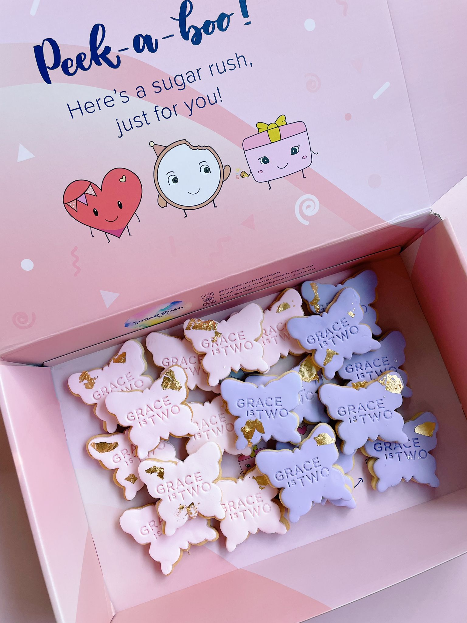 Butterfly Wings | Personalised Custom Fairytale Theme Cookies