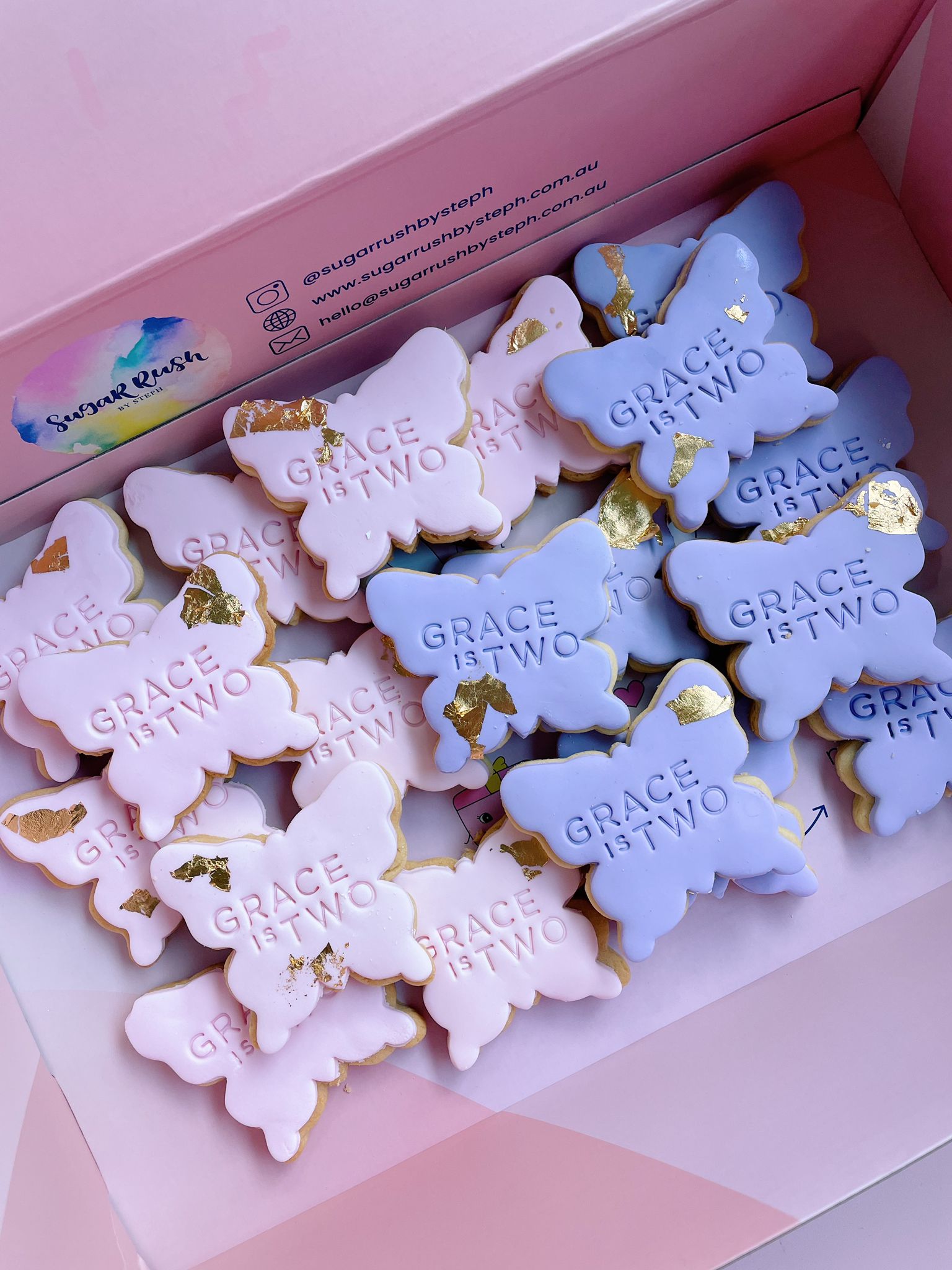 Butterfly Wings | Personalised Custom Fairytale Theme Cookies