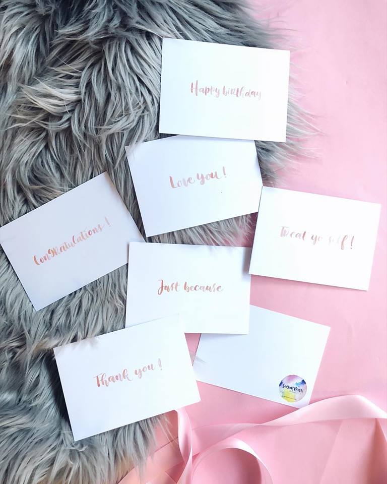 Message Cards | Custom Personalised Handwritten Gift Cards - Sugar Rush by Steph